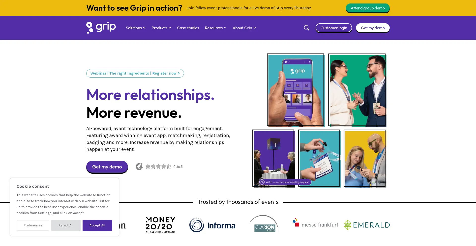 ¿És Seguro y Confiable Grip.events?