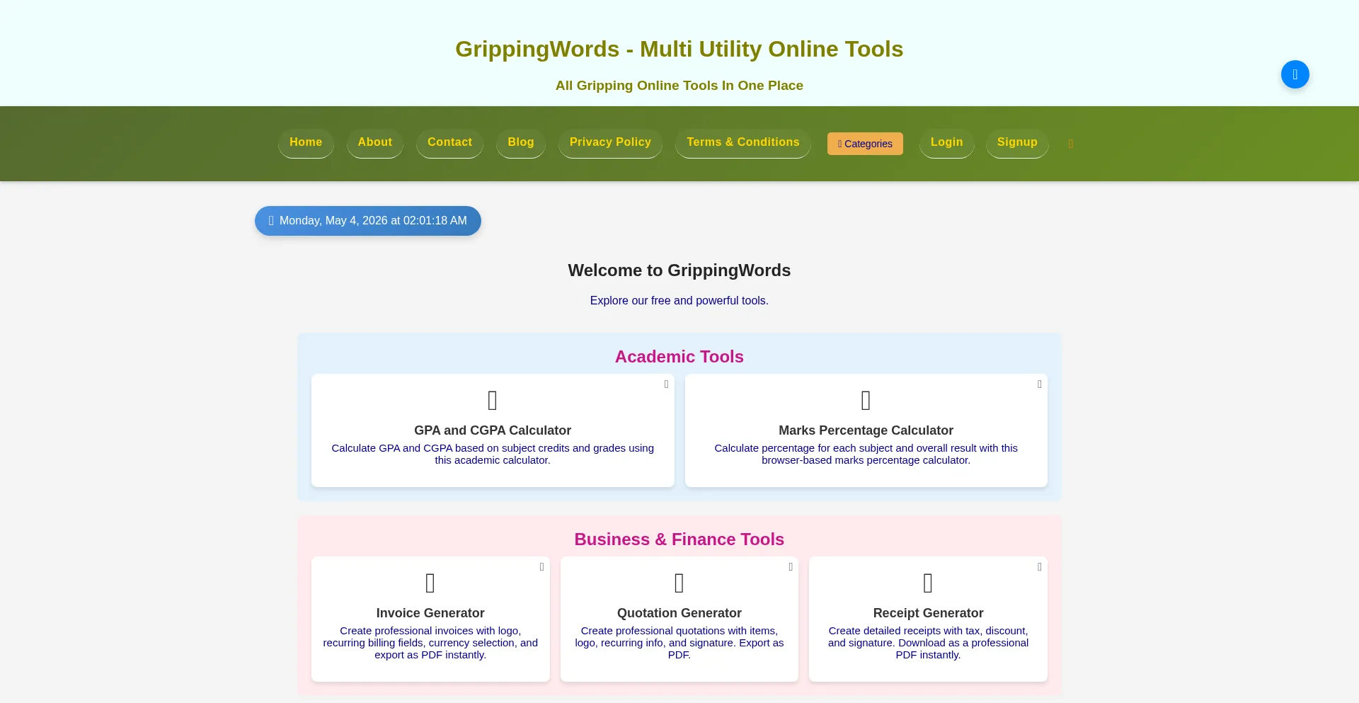 Grippingwords.com