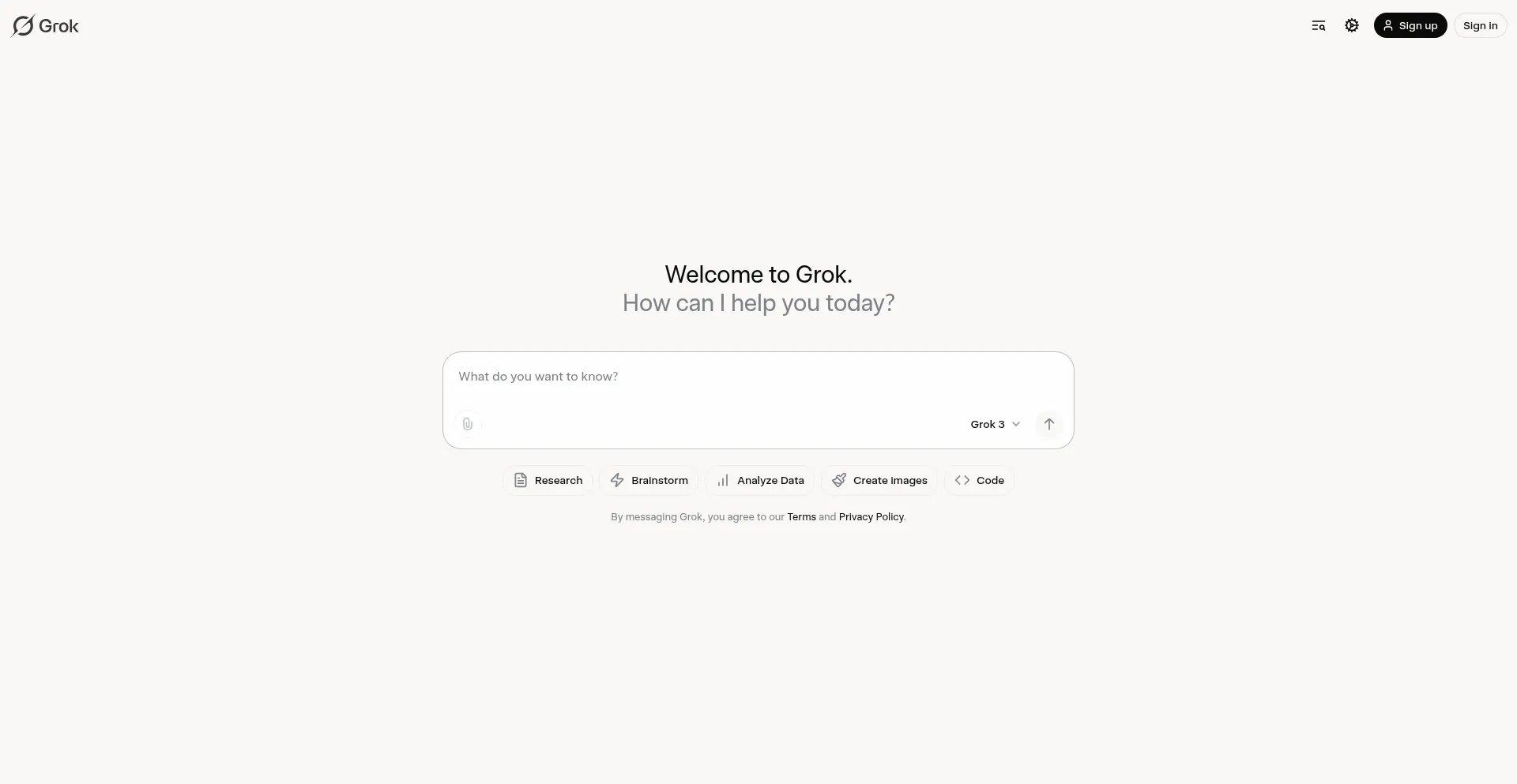 Grok.com Screenshot