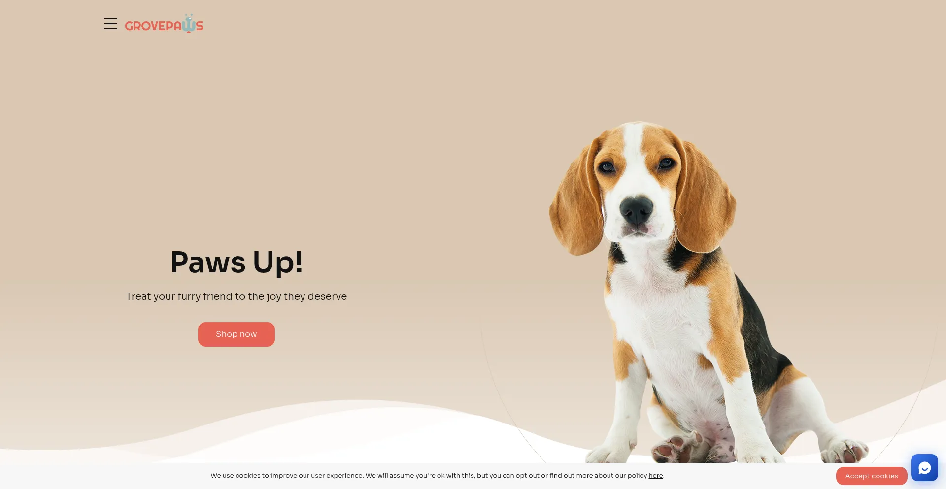Grovepaws.com Screenshot