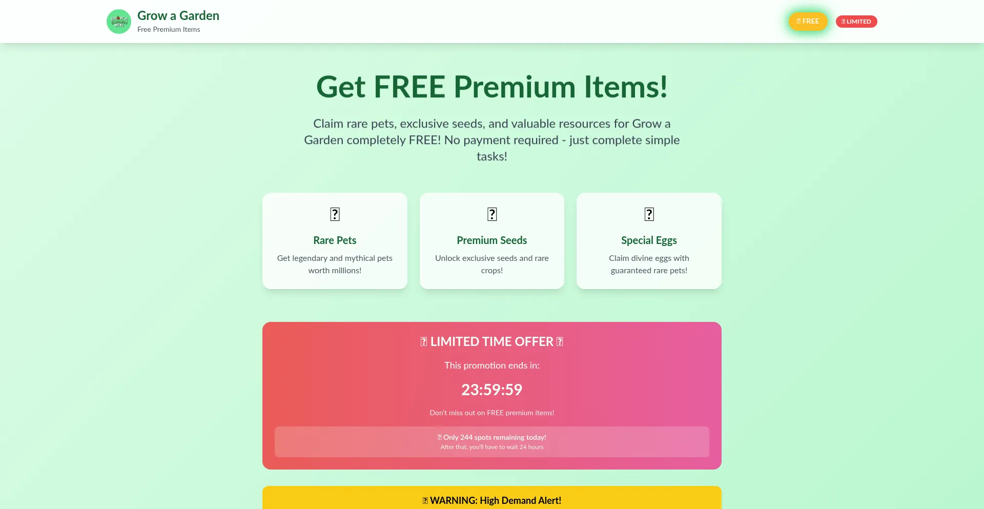 Website screenshot of Grow-dpw.pages.dev