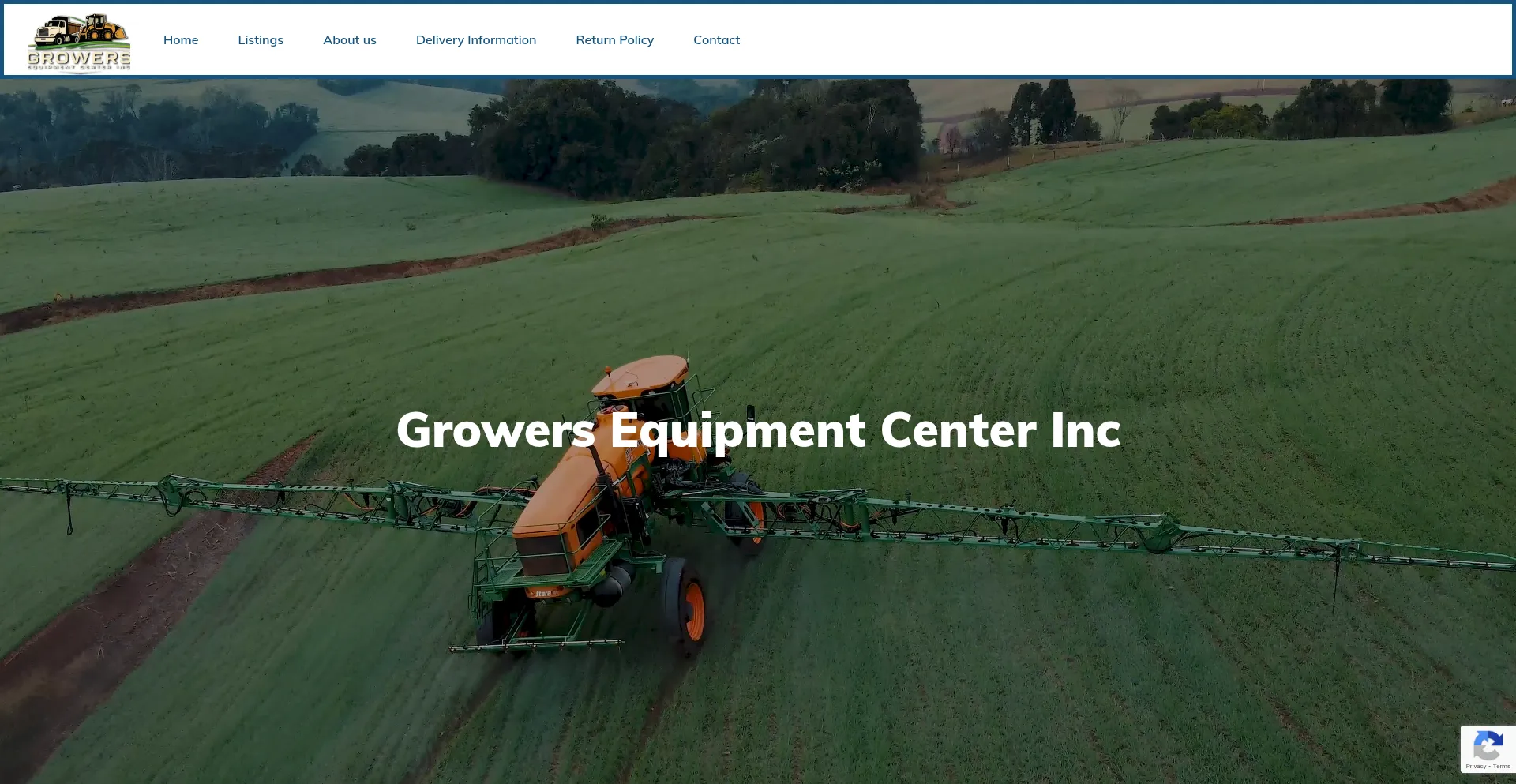 Website screenshot of Growersequipmentcenter.com