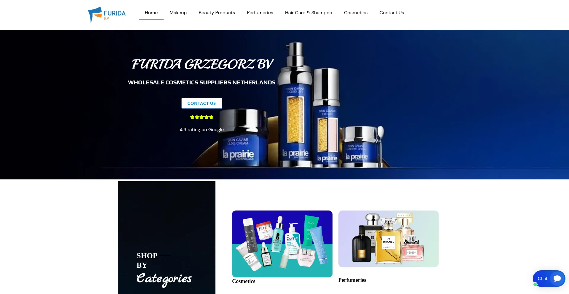 Website screenshot of Grzegorzmcosmetics.com