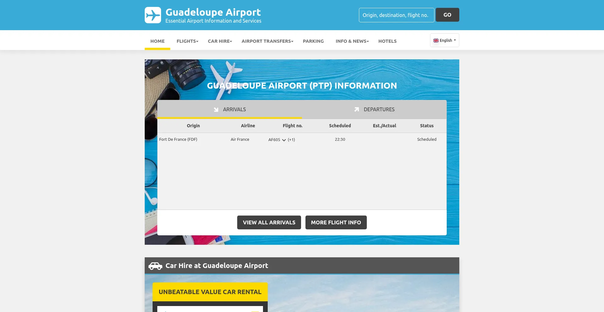 ¿És Seguro y Confiable Guadeloupeairport.com?