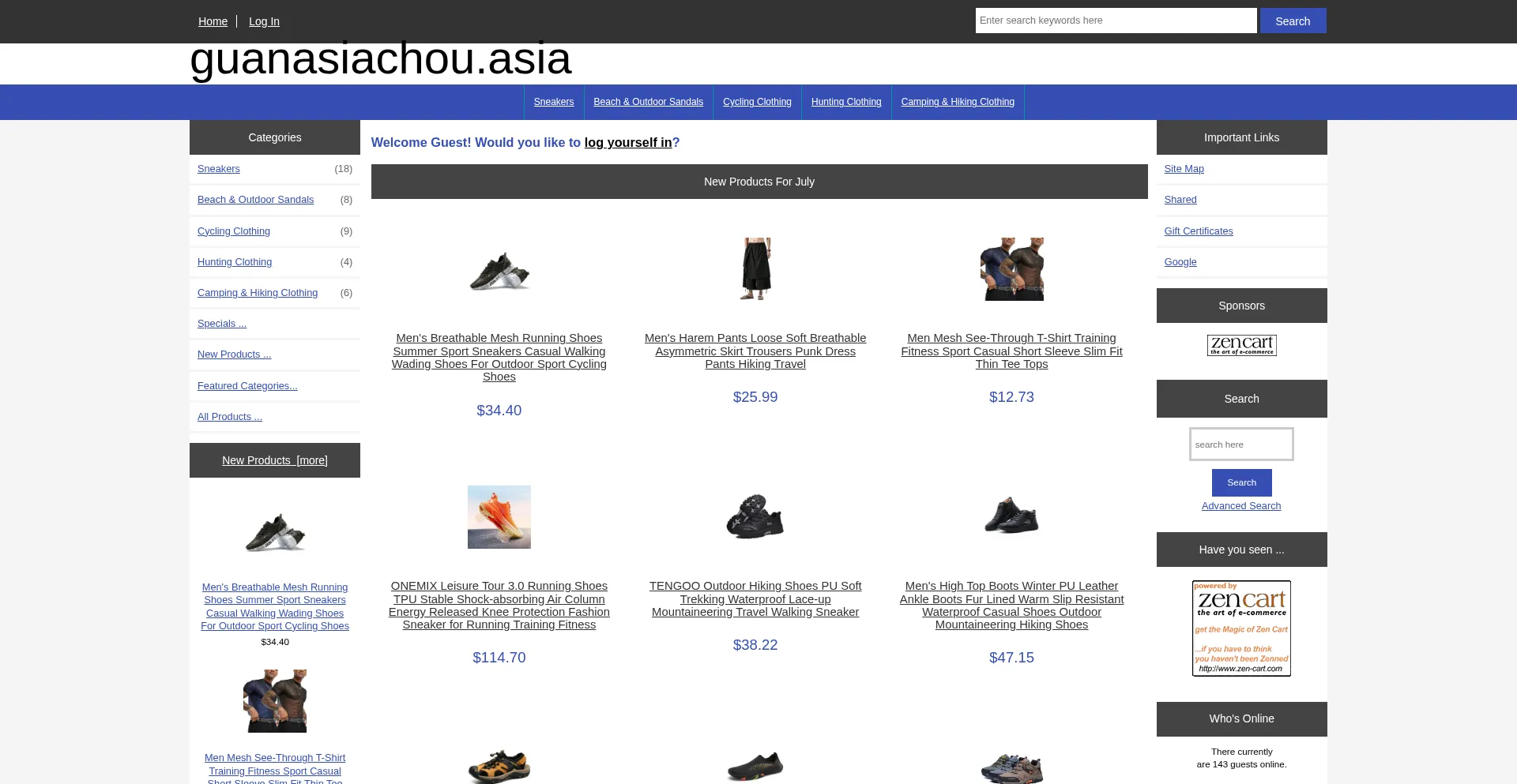 Website screenshot of Guanasiachou.asia