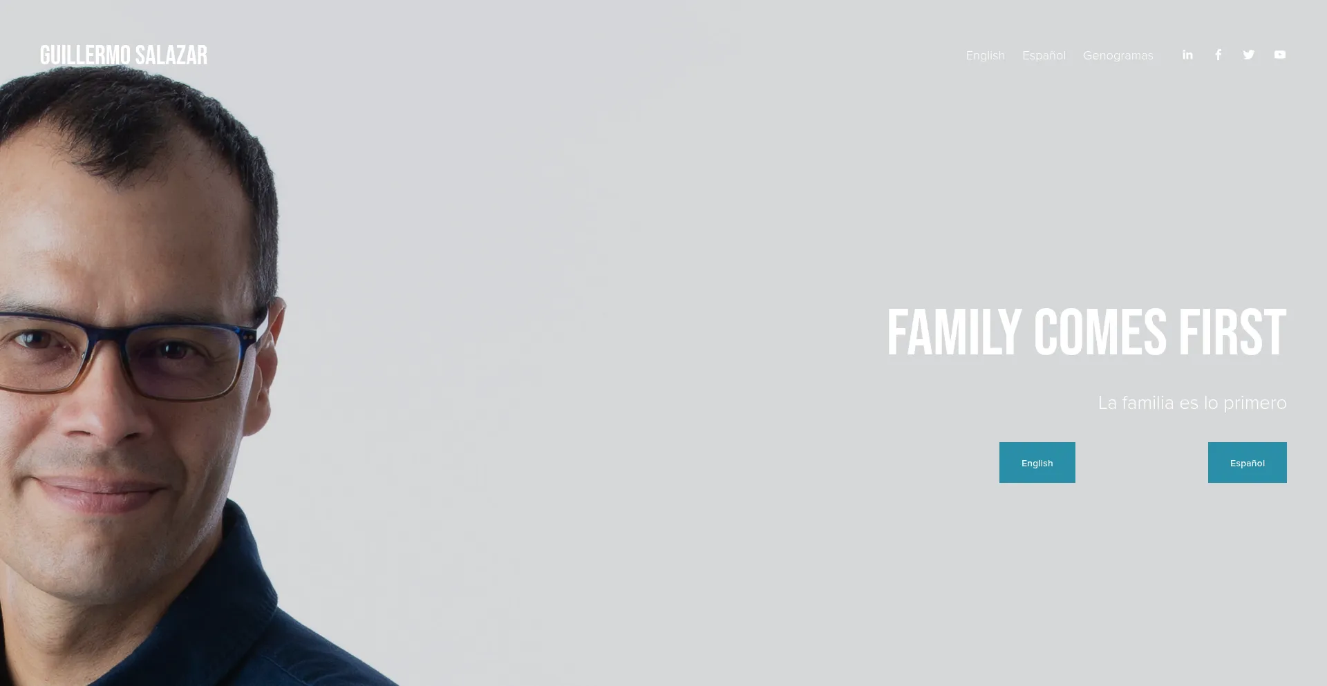 Website screenshot of Guillermosalazar.com