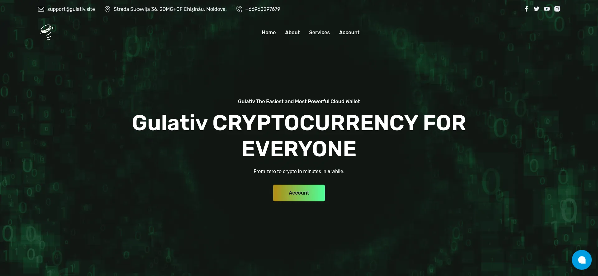 Website screenshot of Gulativ.site