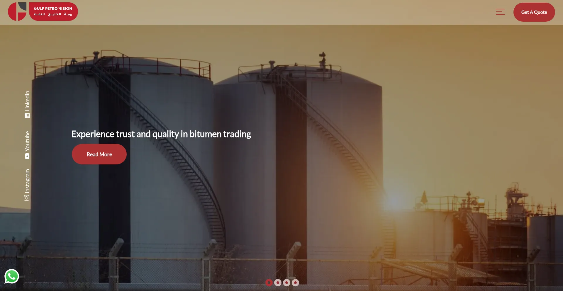 Website screenshot of Gulfpetro.om