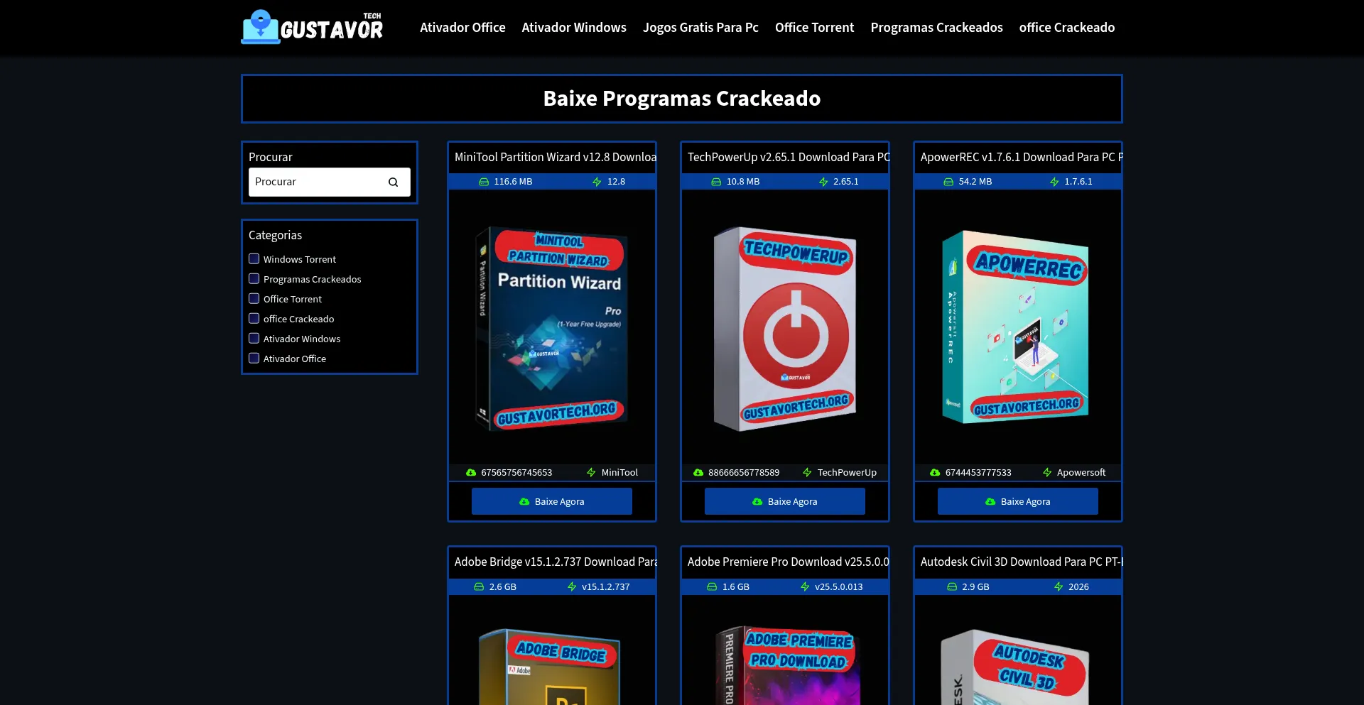 Gustavortech.org Screenshot
