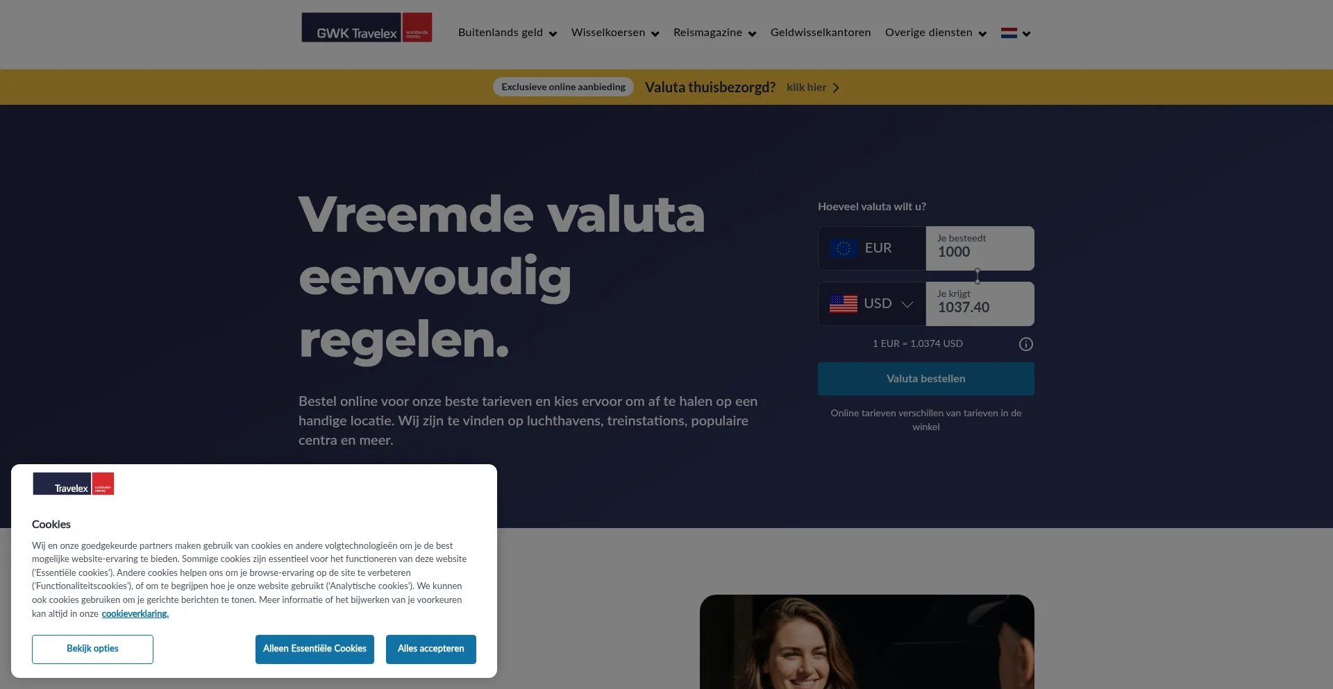 Gwktravelex.nl Screenshot