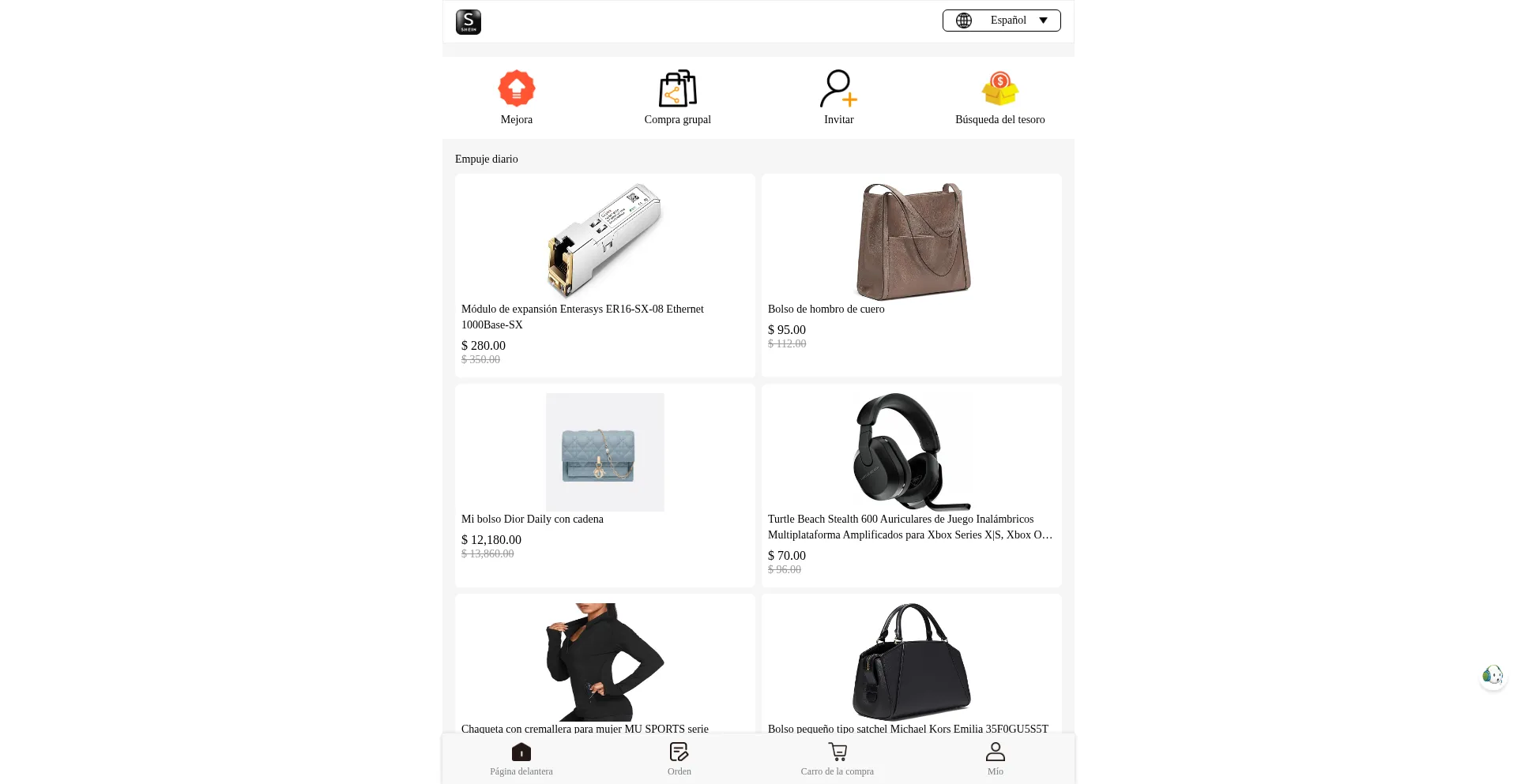 Website screenshot of H5.shein-o.shop