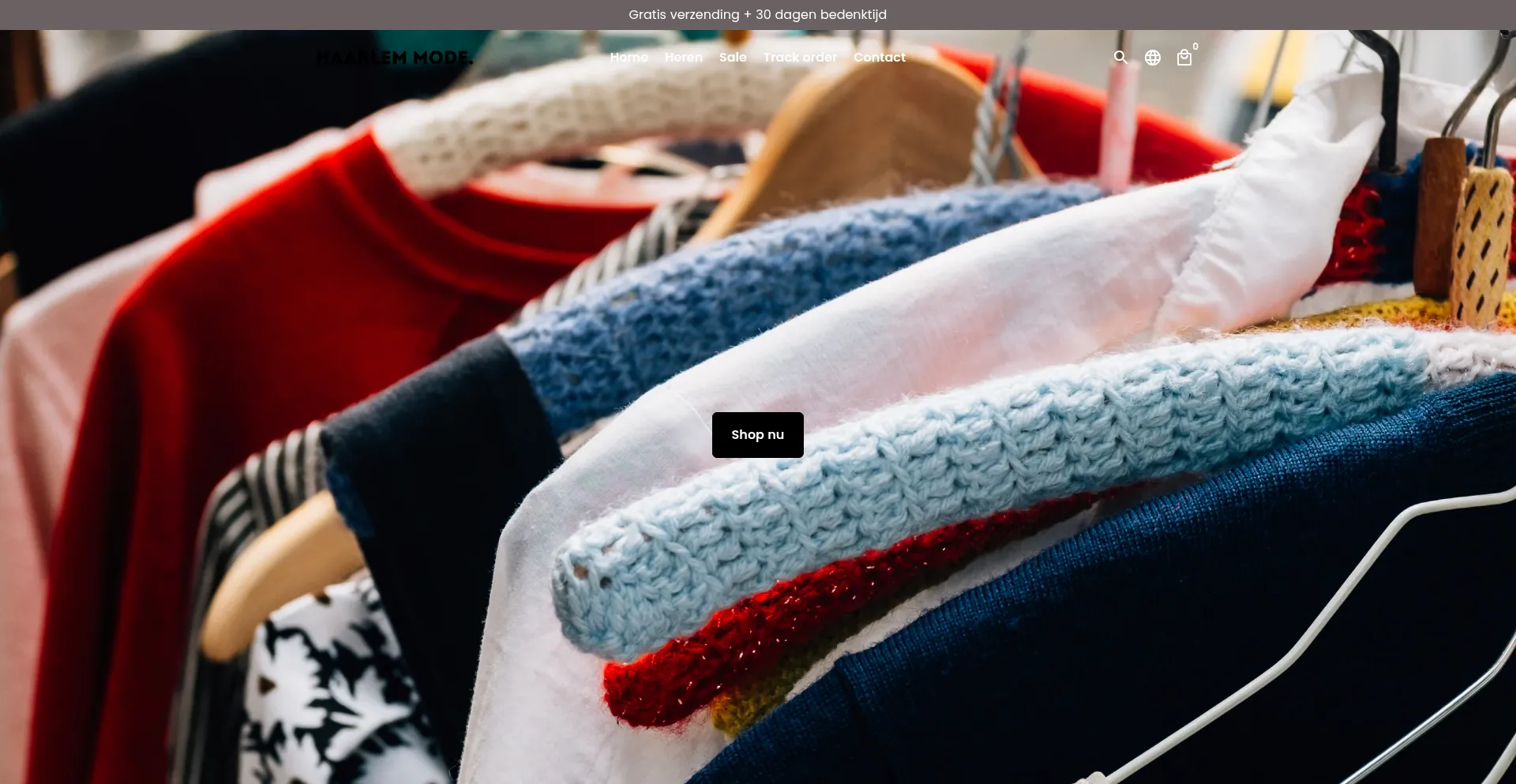 Website screenshot of Haarlemmode.com