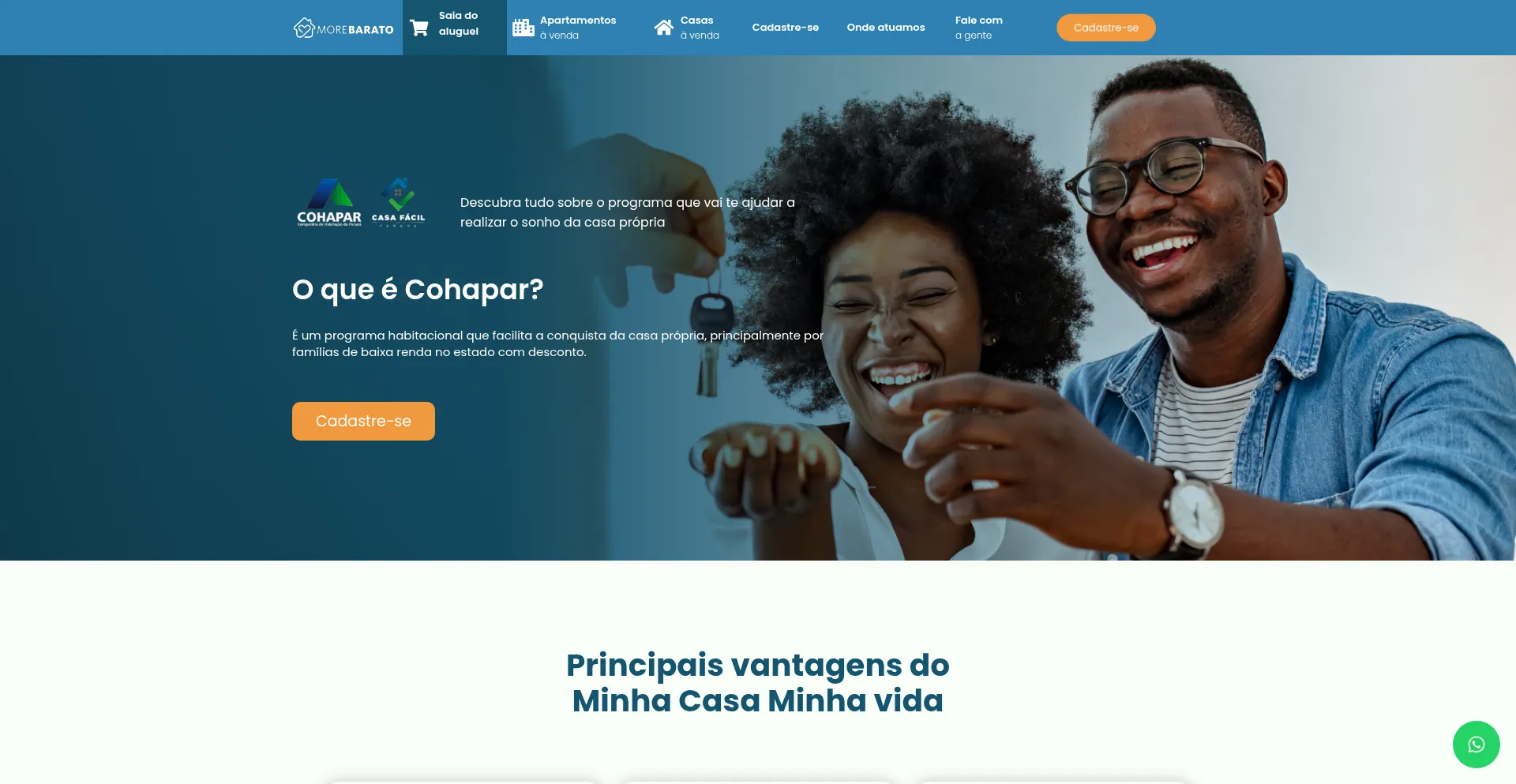 Website screenshot of Habitacaopopular.com.br