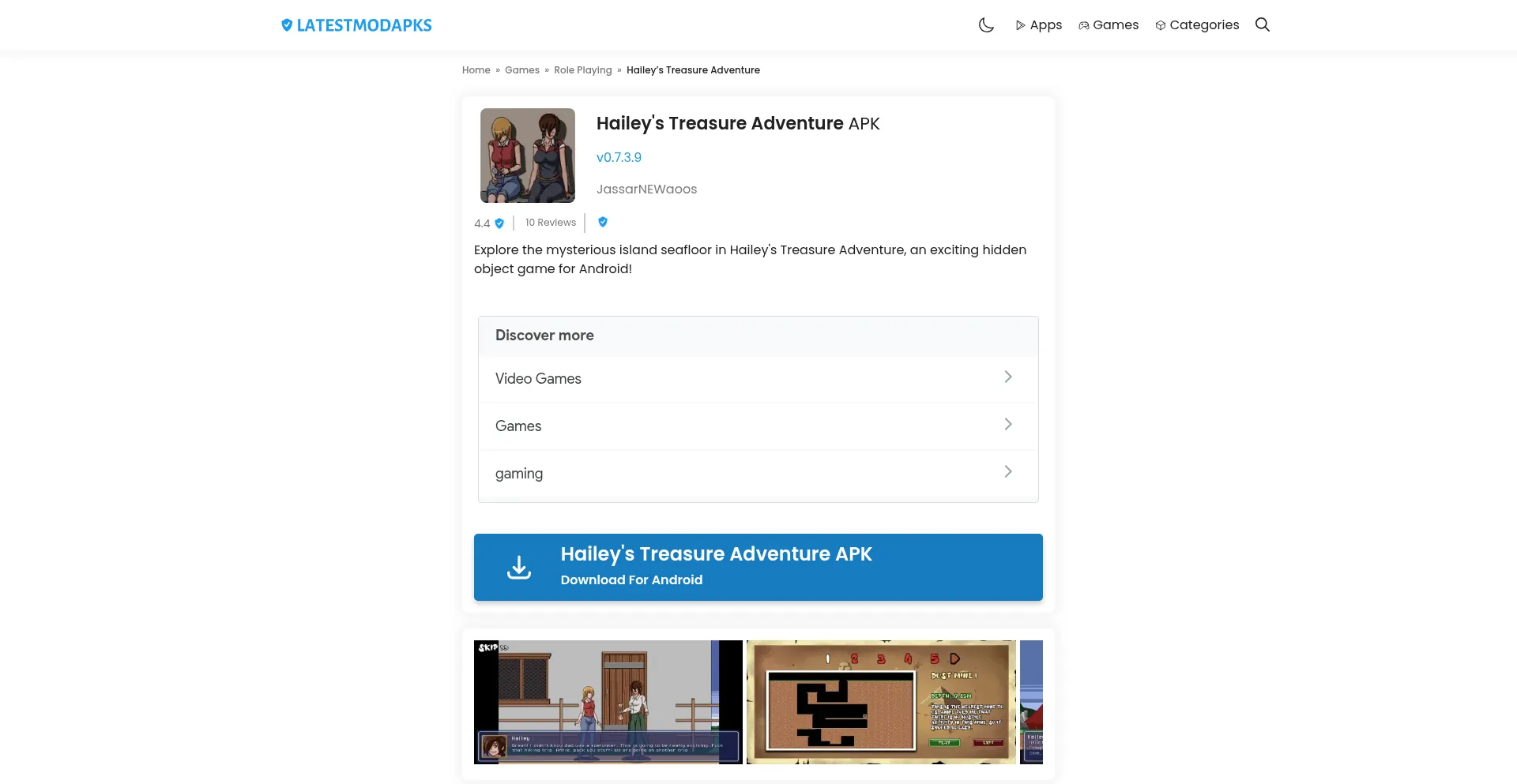 Haileys-treasure-adventure.latestmodapks.com