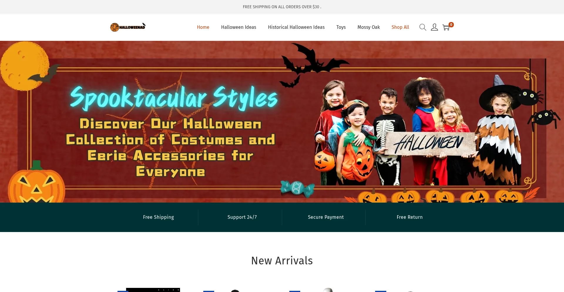 Halloweenad.com Screenshot
