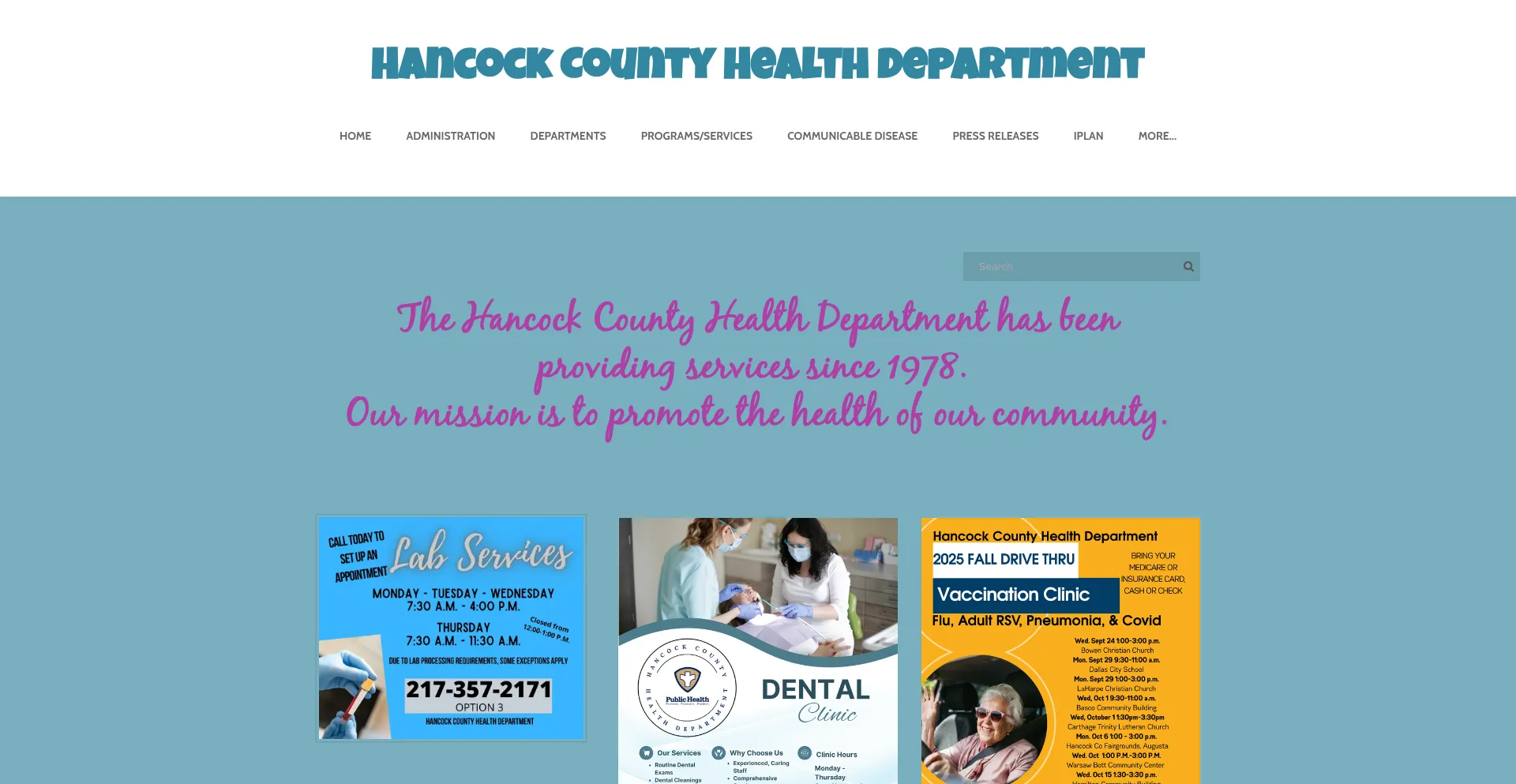 ¿És Seguro y Confiable Hancockcountyhealthdepartment.org?