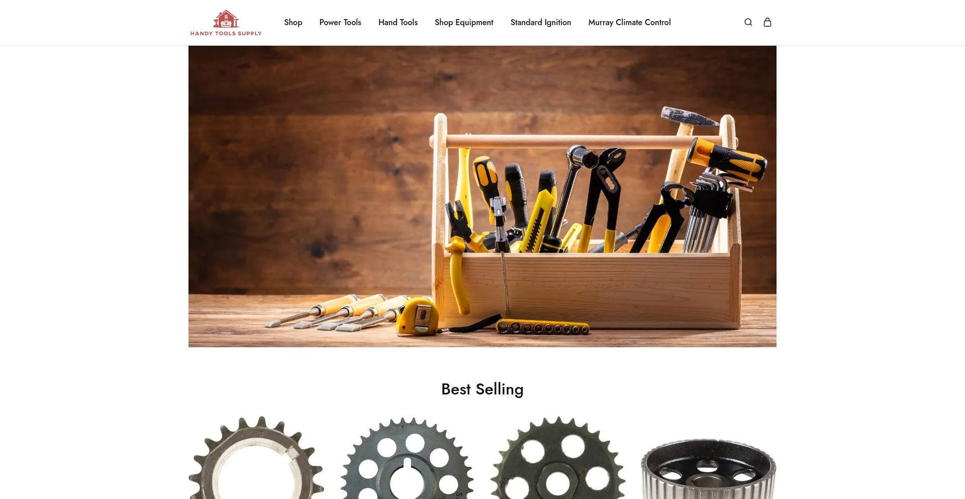 Website screenshot of Handytoolssupply.com
