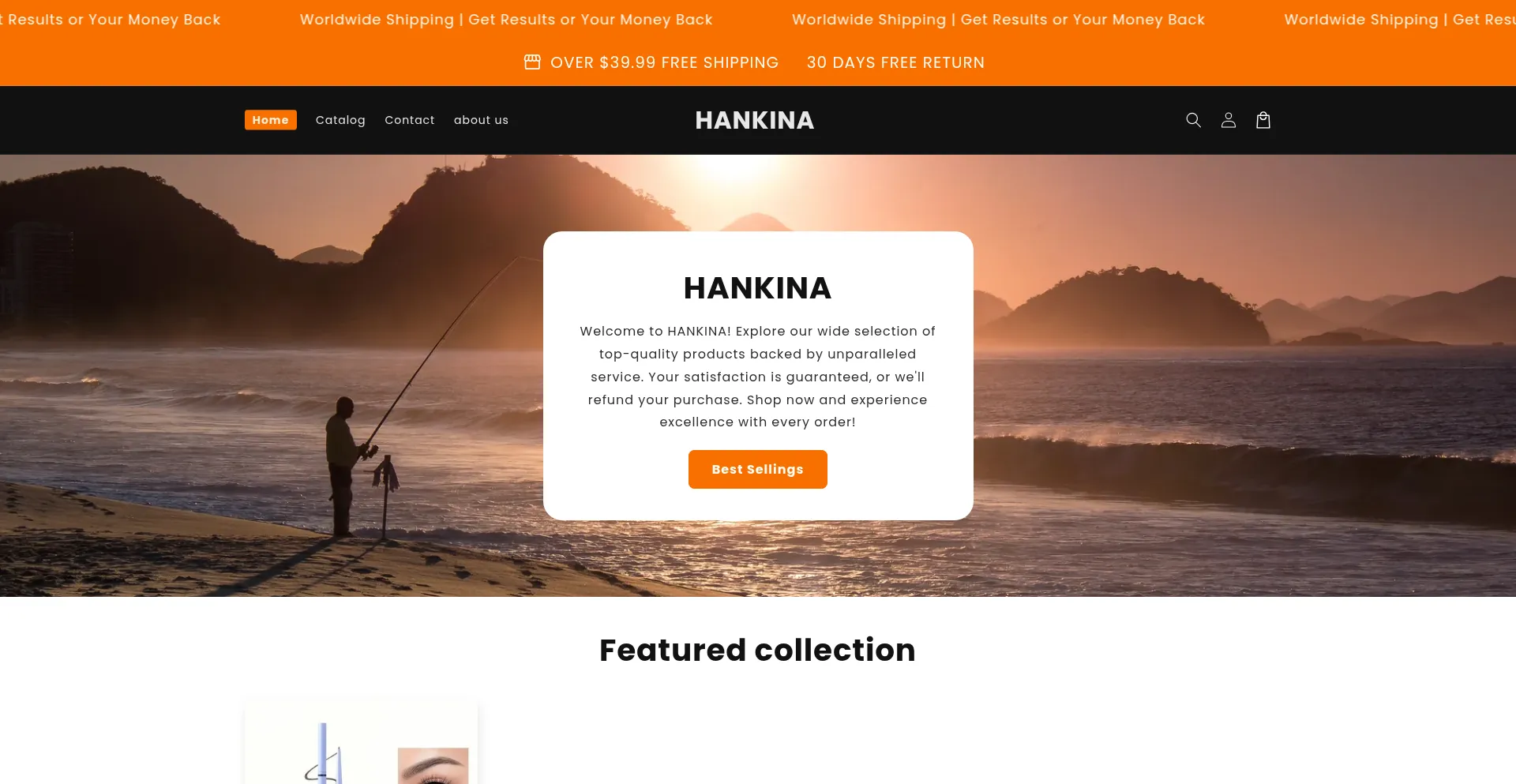 Hankina.com Screenshot