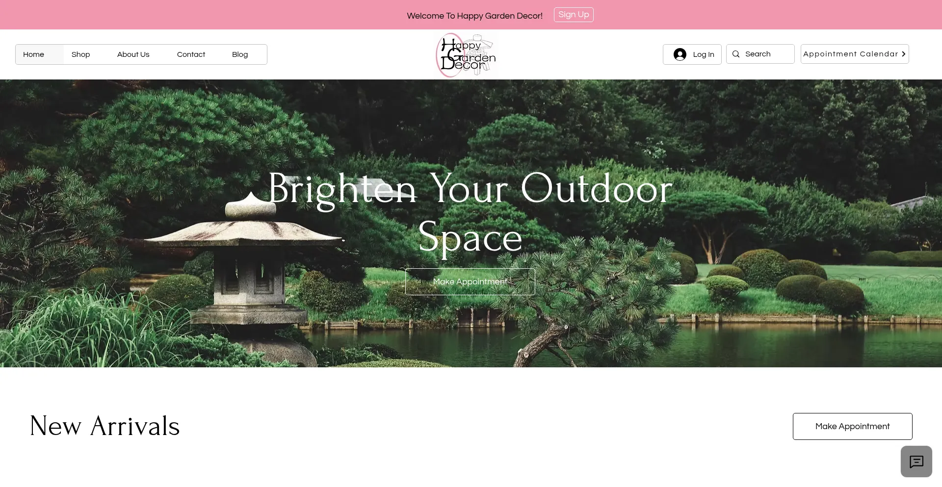 Happygardendecor.com Screenshot
