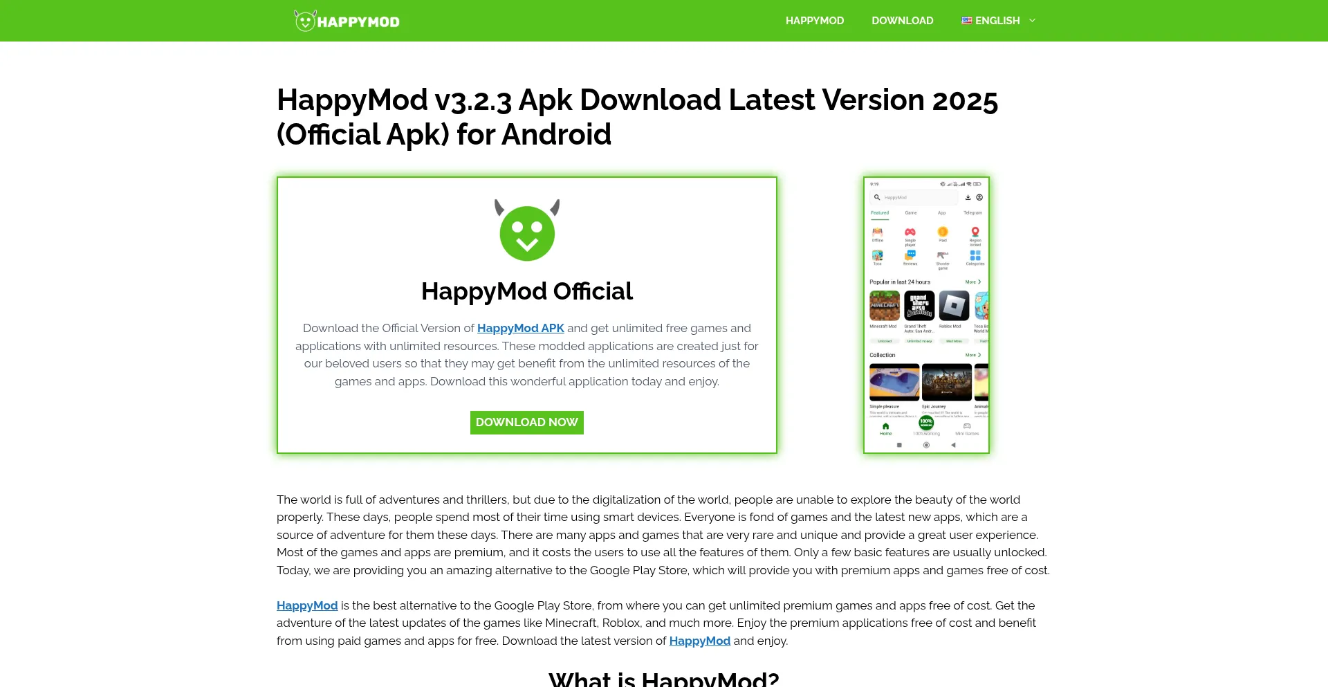 ¿És Seguro y Confiable Happymodd.org?