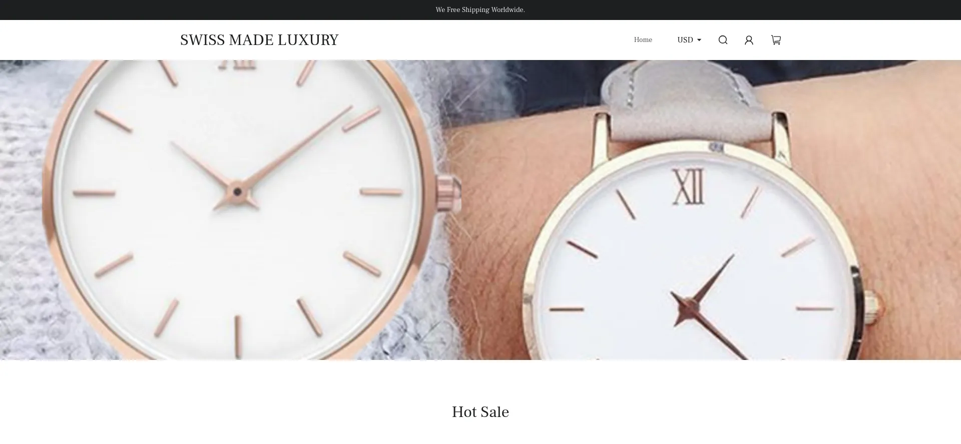 Website screenshot of Happywatchus.shop