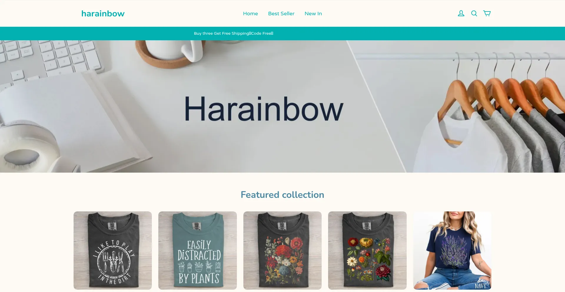 Website screenshot of Harainbow.com