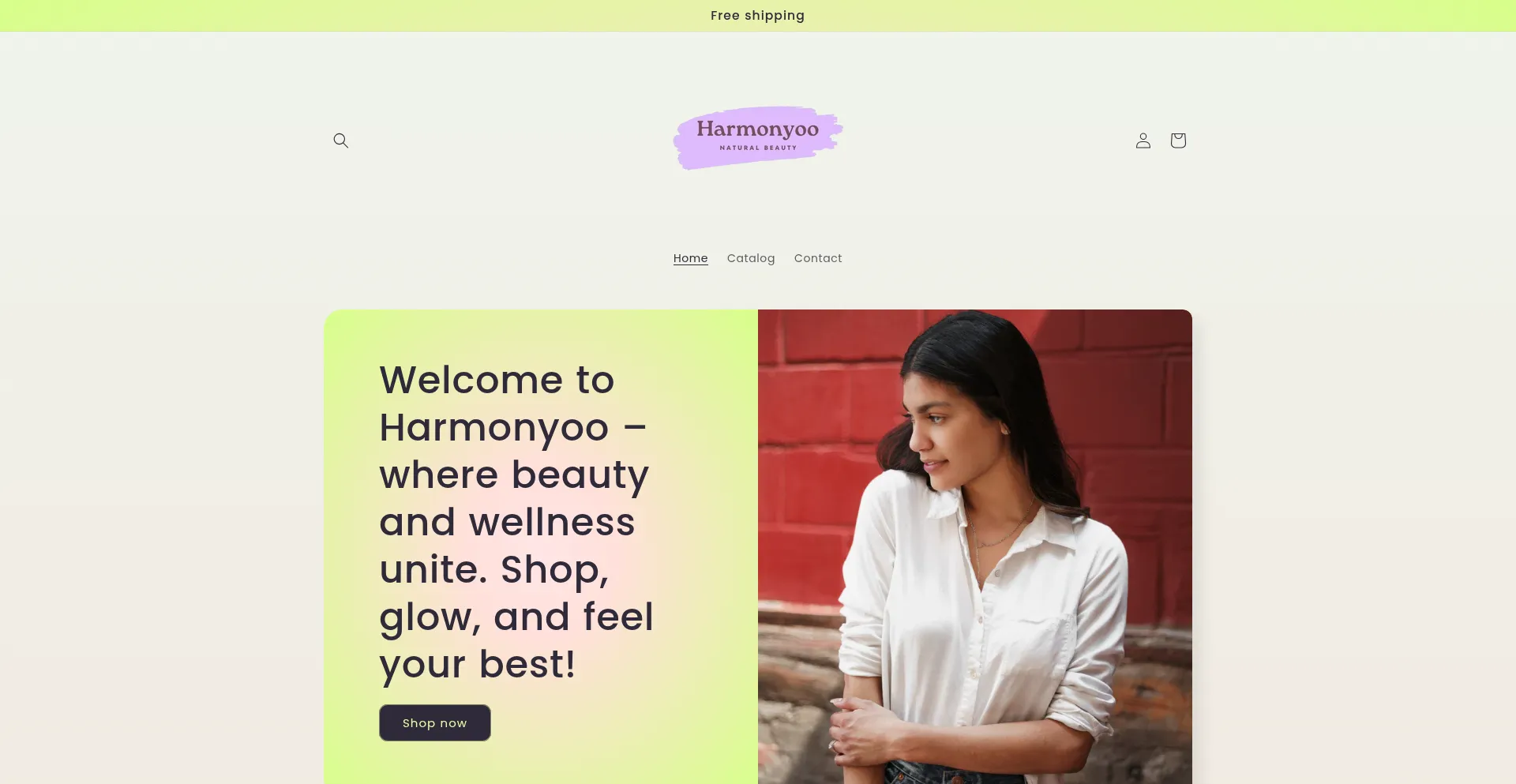 Website screenshot of Harmonyoo.com