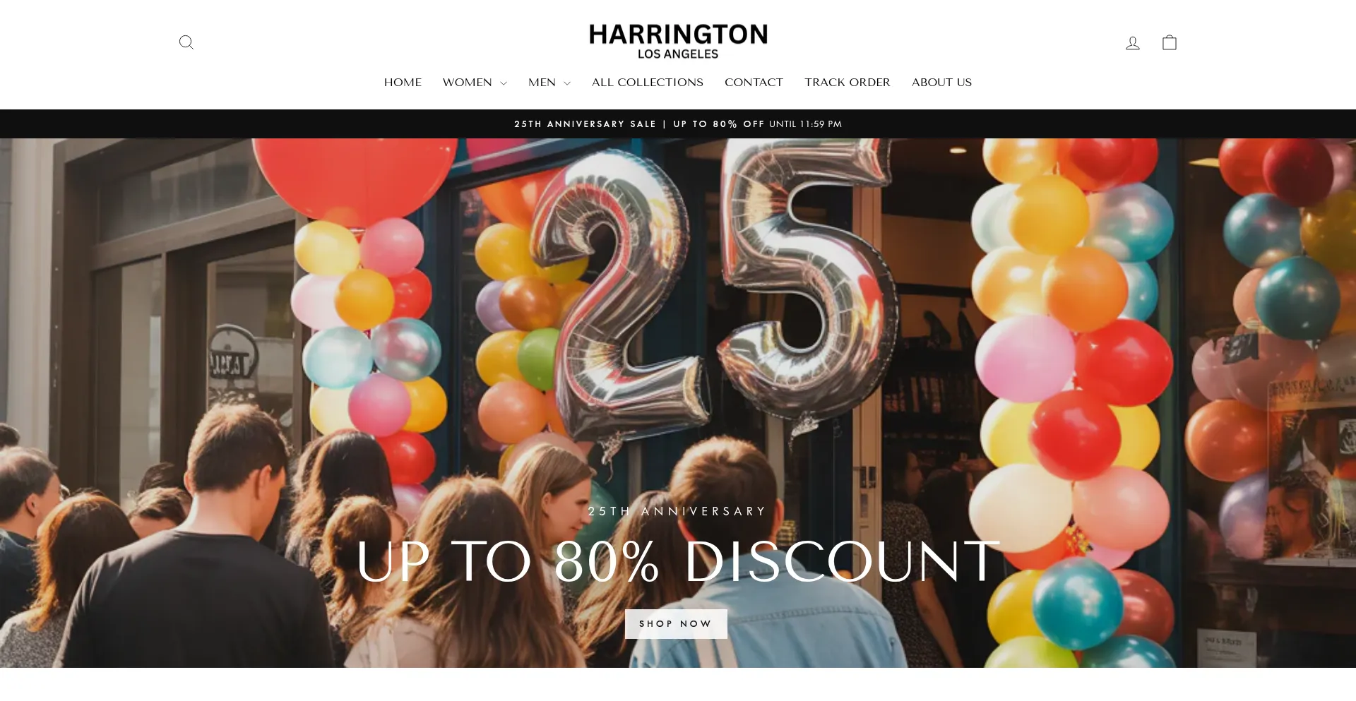 Website screenshot of Harrington-la.com