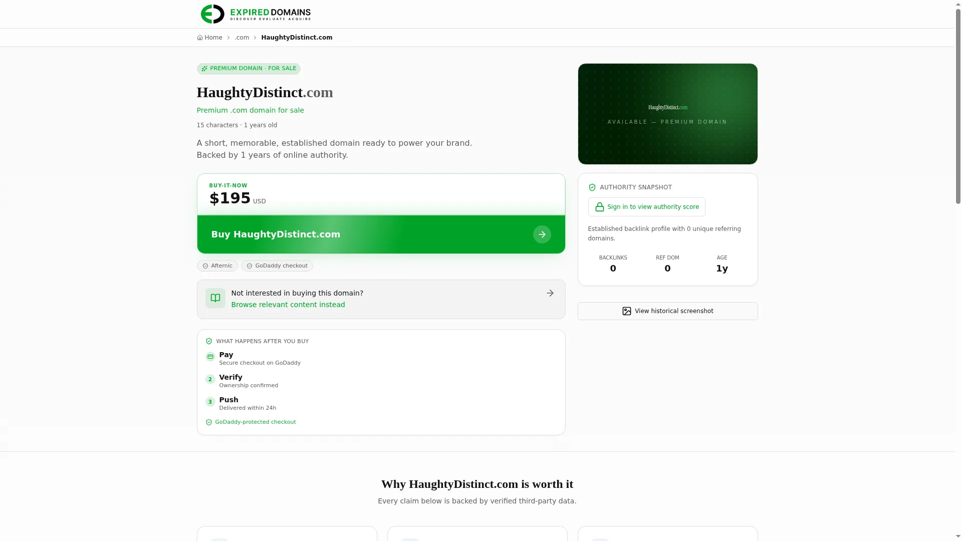 Haughtydistinct.com