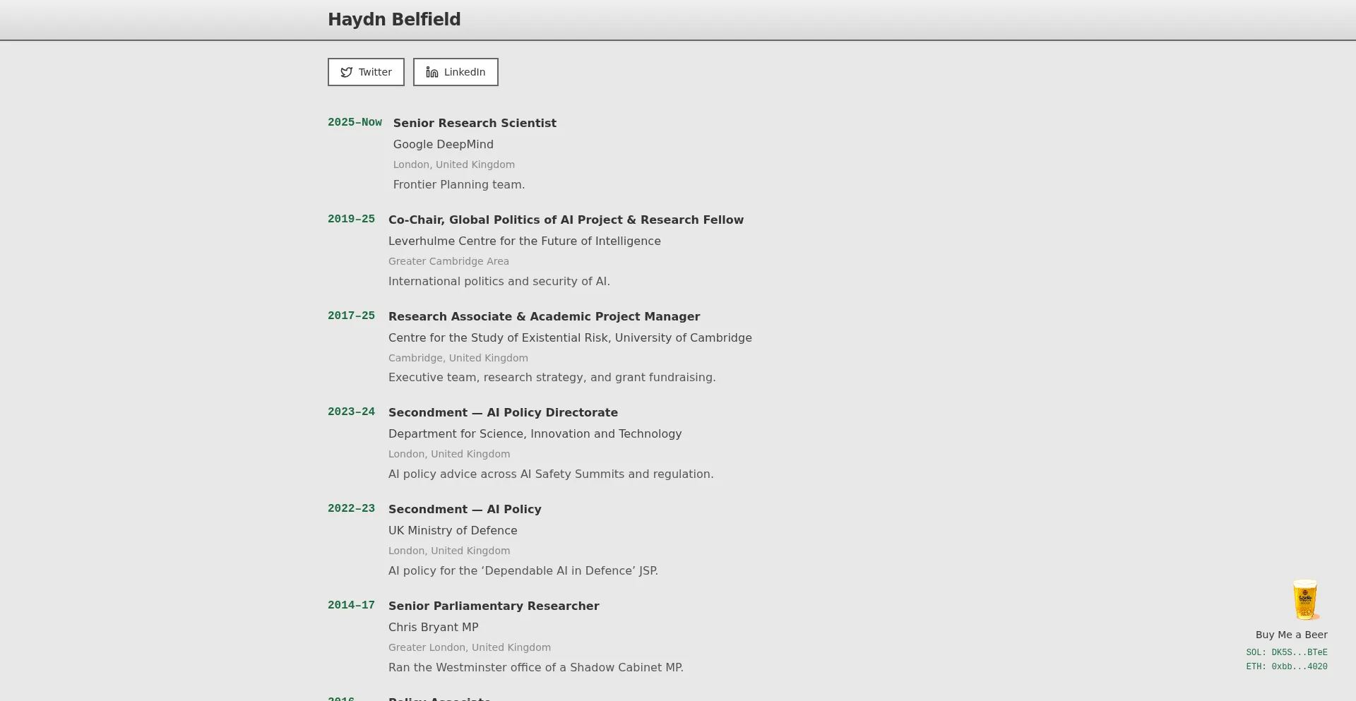 Haydnbelfield.com