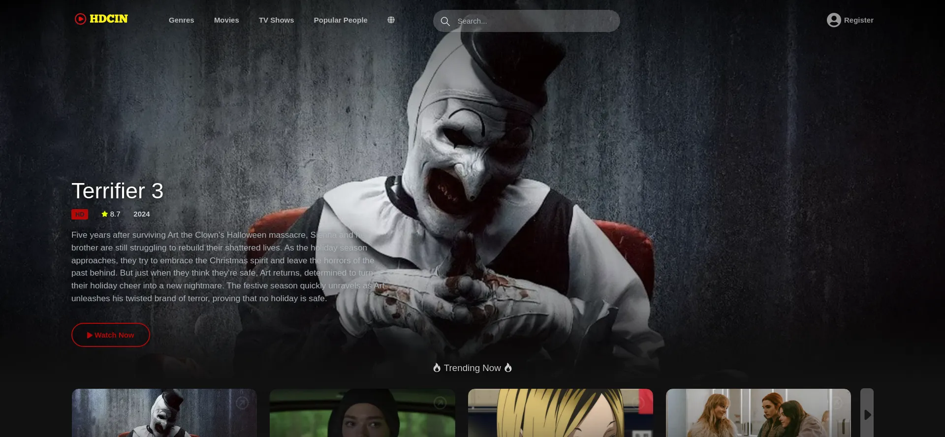 Website screenshot of Hdcin.com