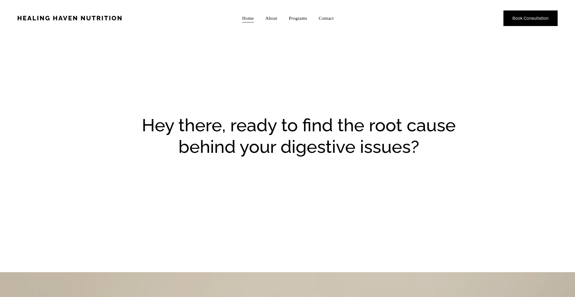 Healinghavennutrition.com Screenshot