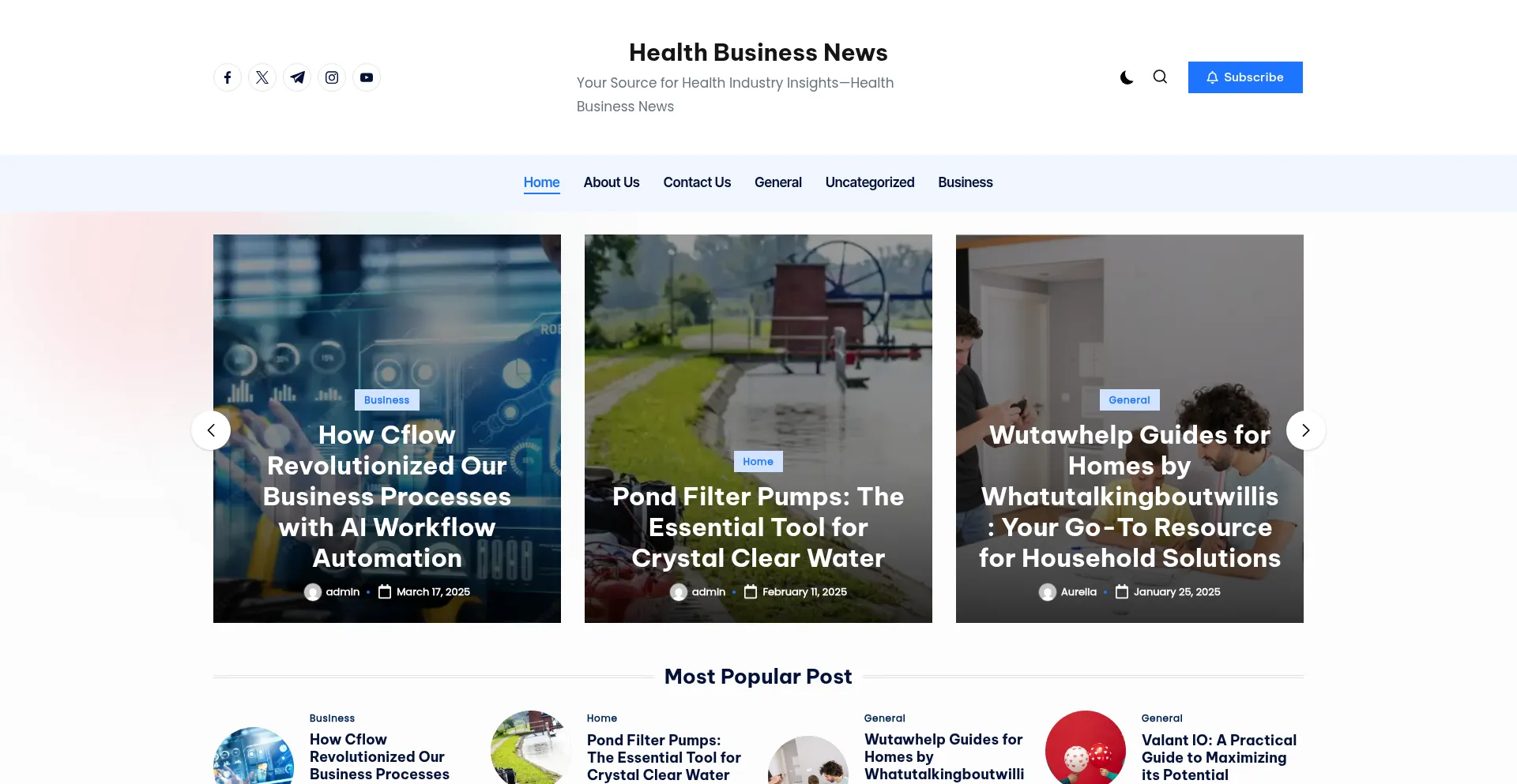 ¿És Seguro y Confiable Healthbusinessnews.org?