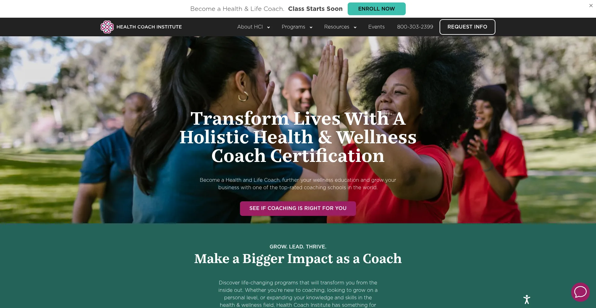 ¿És Seguro y Confiable Healthcoachinstitute.com?