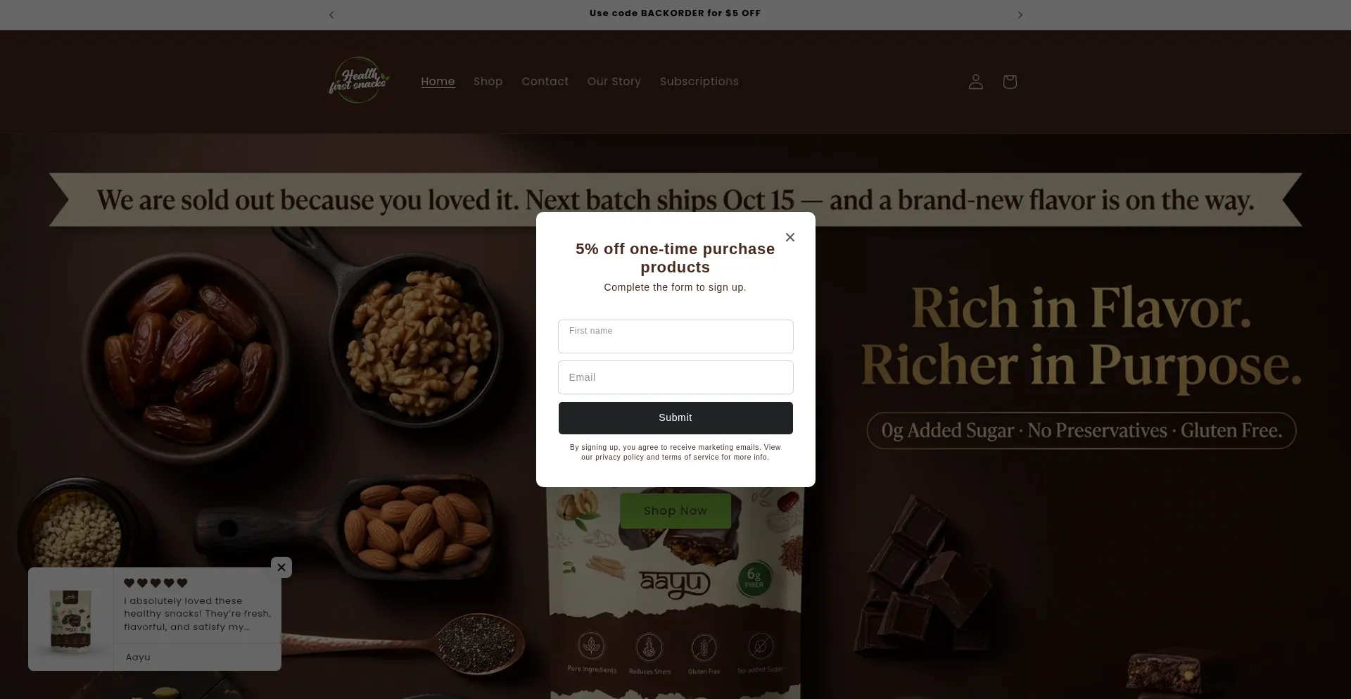 Healthfirstsnacks.com