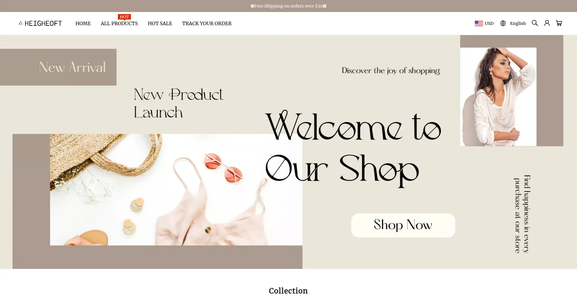 Website screenshot of Heigheoft.com