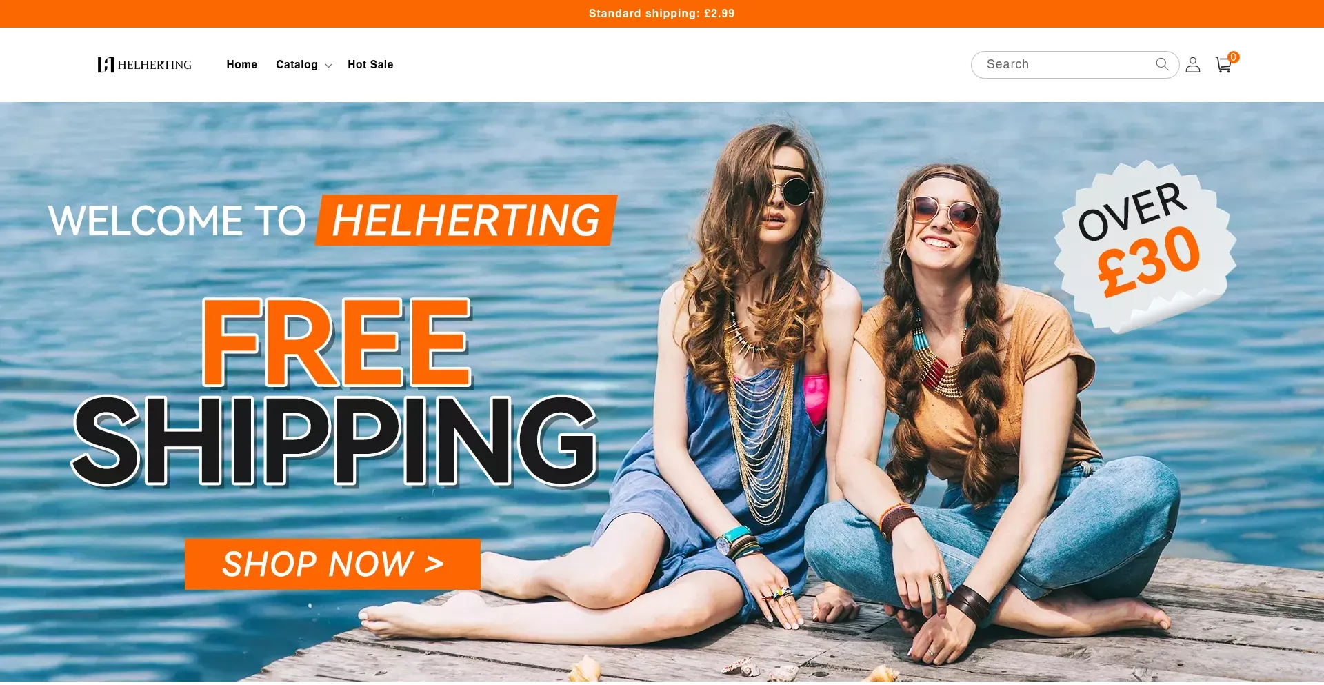 Website screenshot of Helherting.com