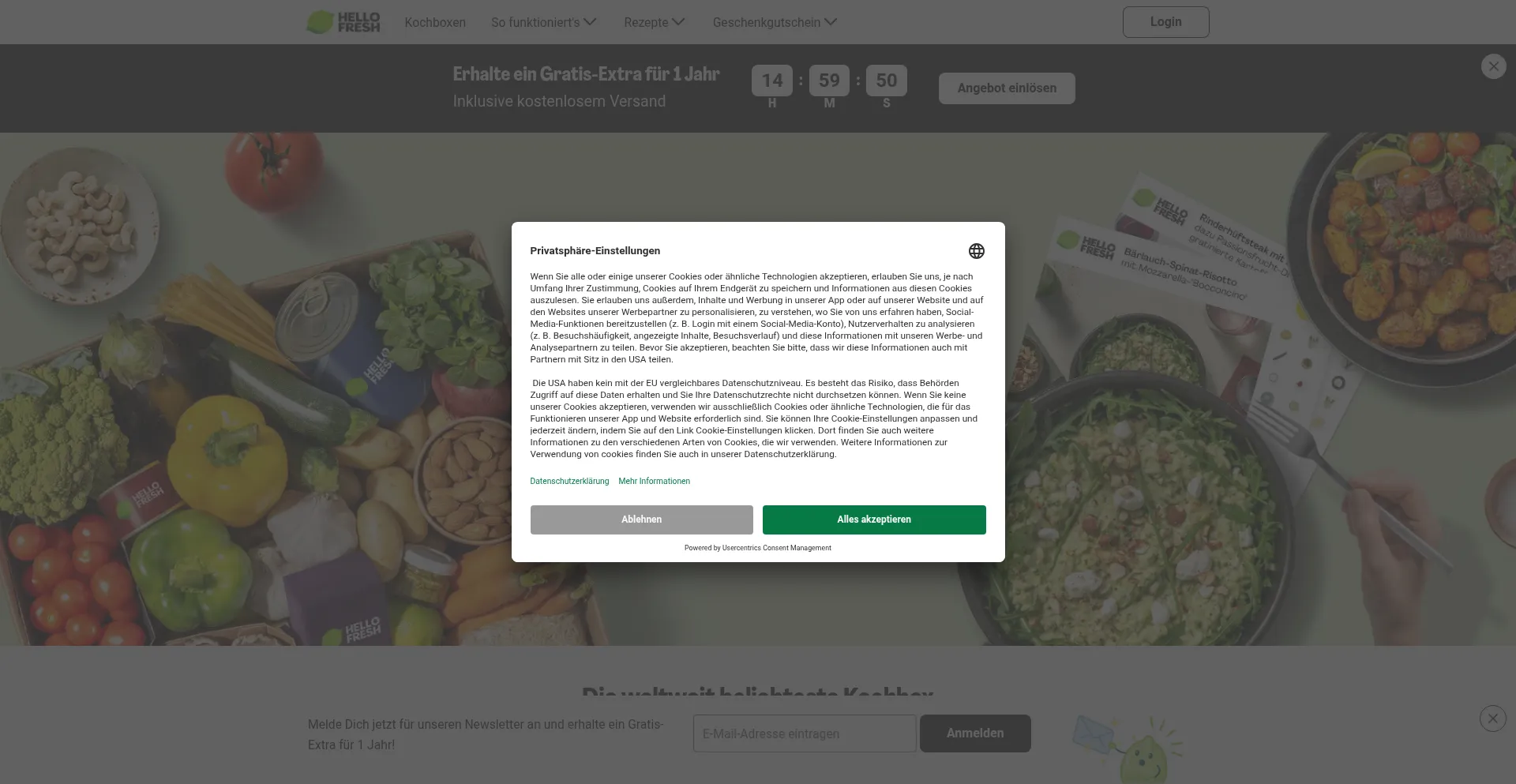 ¿És Seguro y Confiable Hellofresh.de?