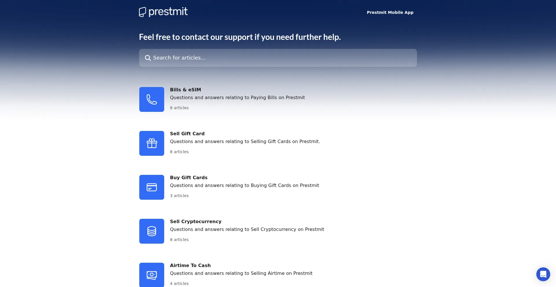 Help.prestmit.io