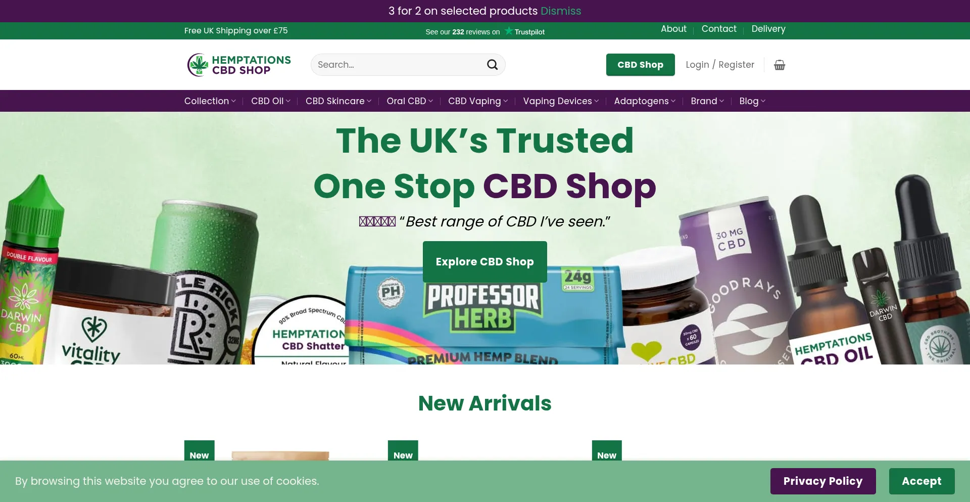¿És Seguro y Confiable Hemptations-cbd.com?