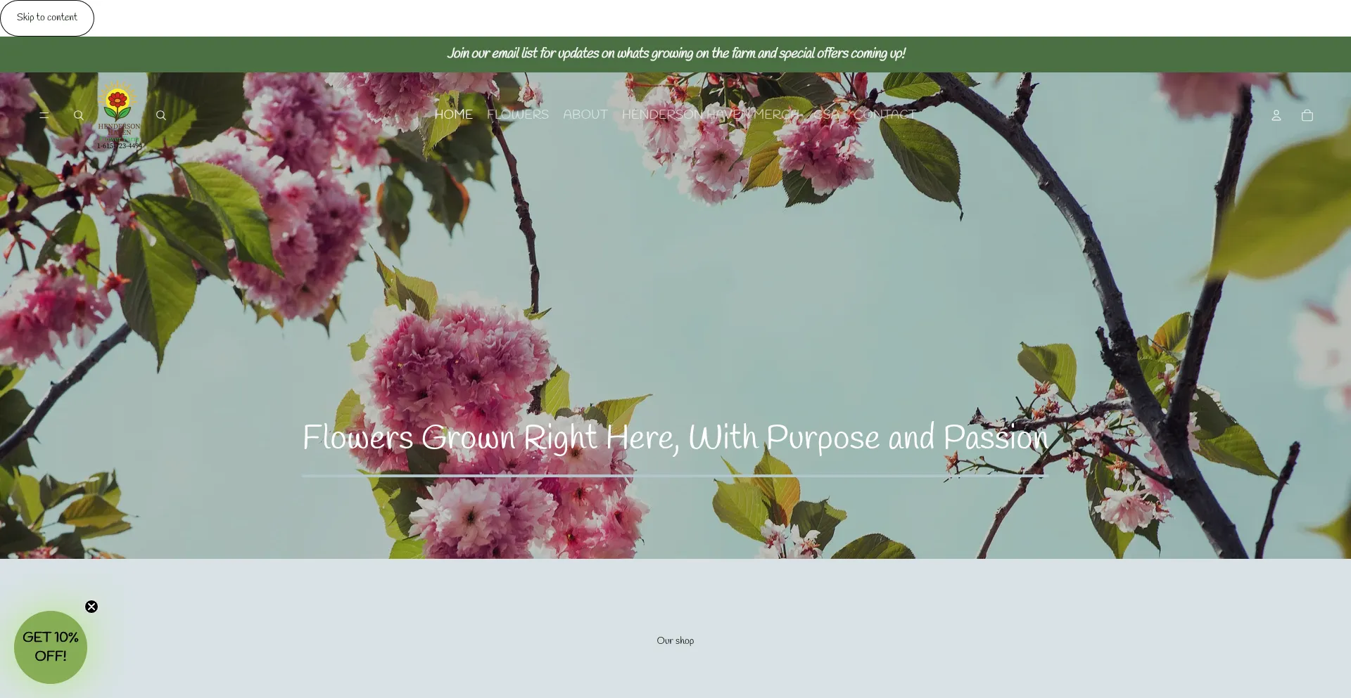 Hendersonhavenflowerfarm.com