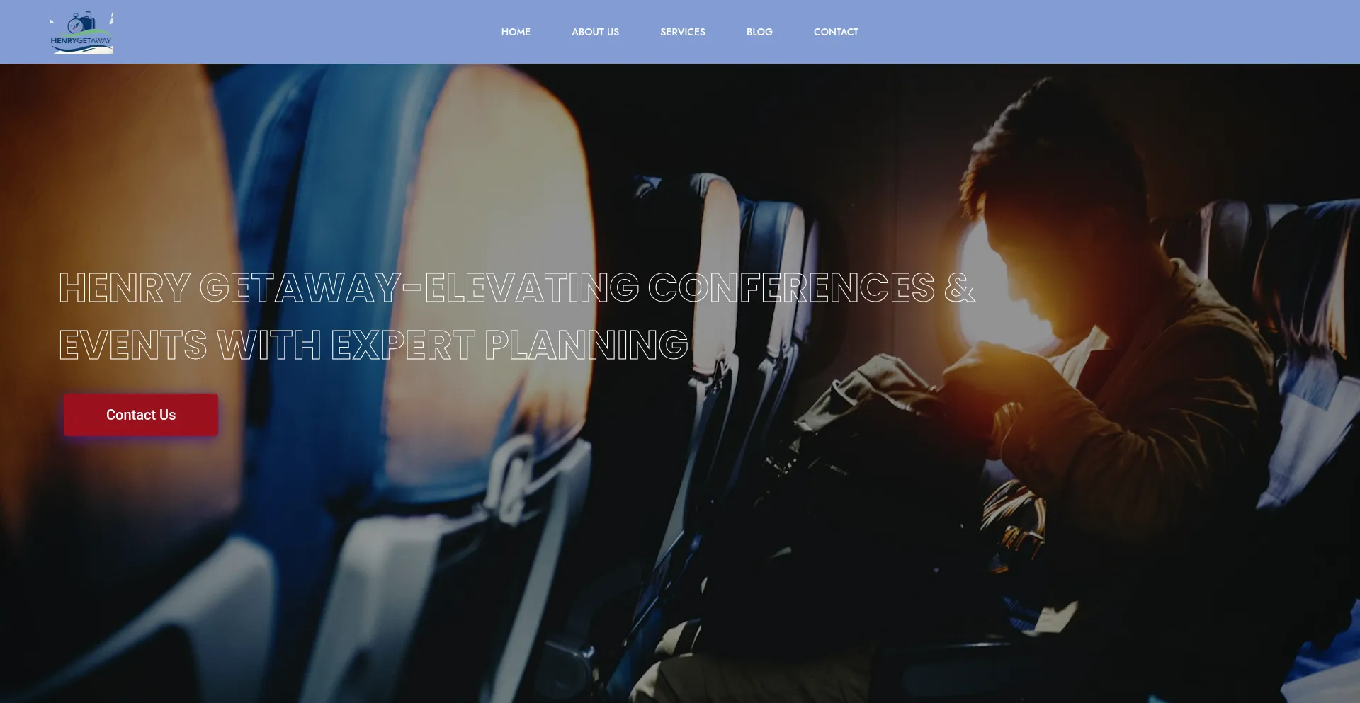 Website screenshot of Henrygetaway.com