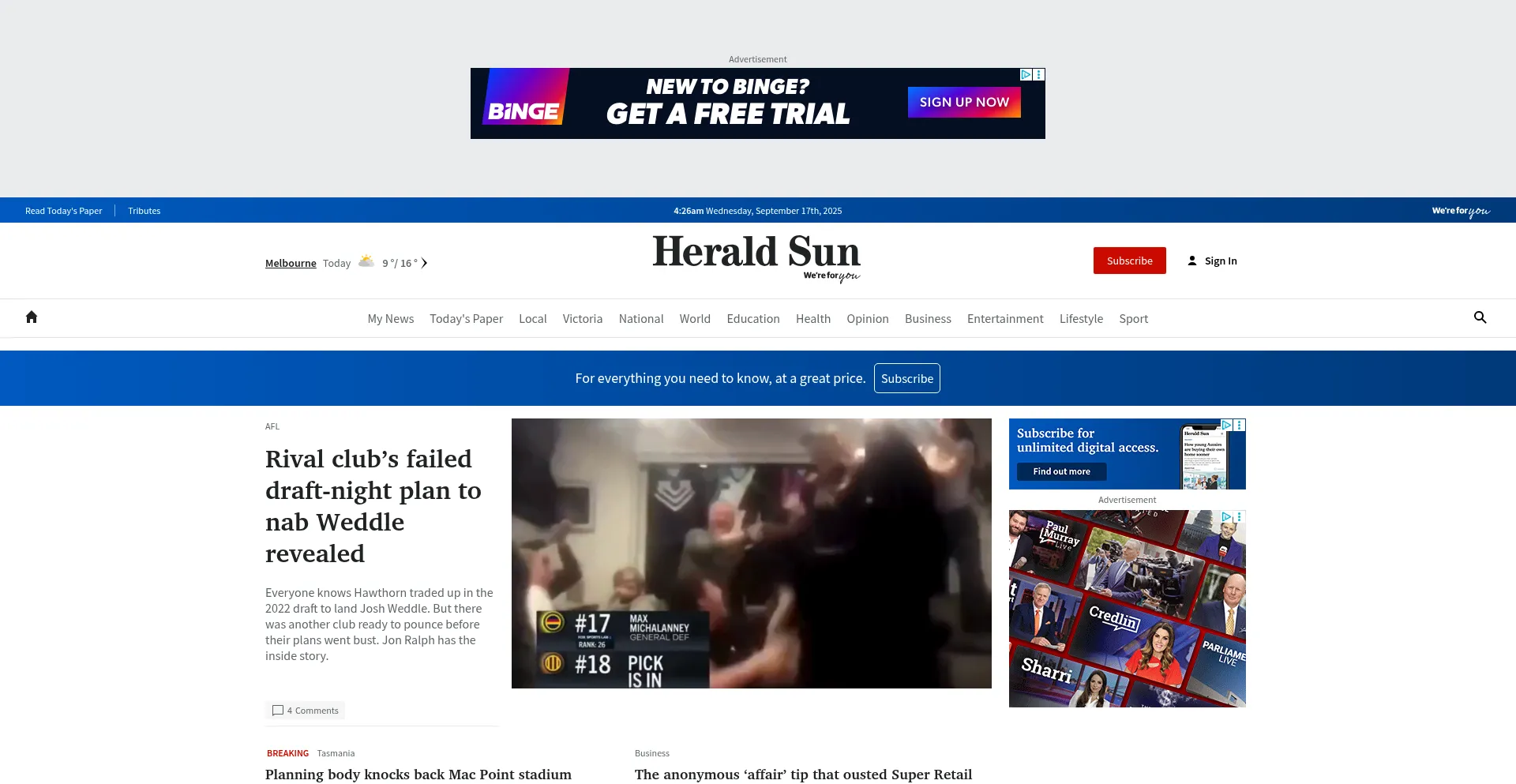 ¿És Seguro y Confiable Heraldsun.com.au?