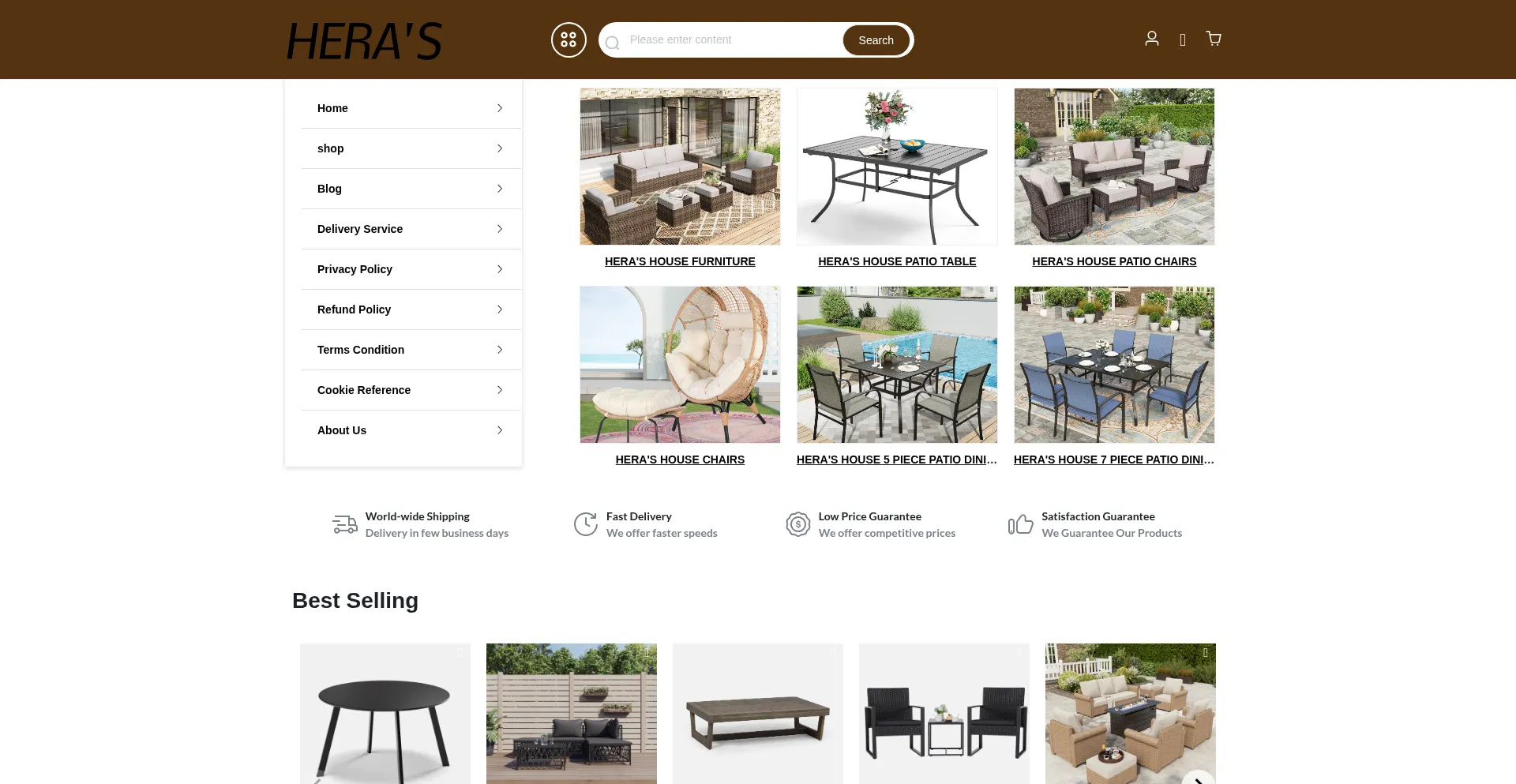 ¿És Seguro y Confiable Herashousepatiofurniture.shop?