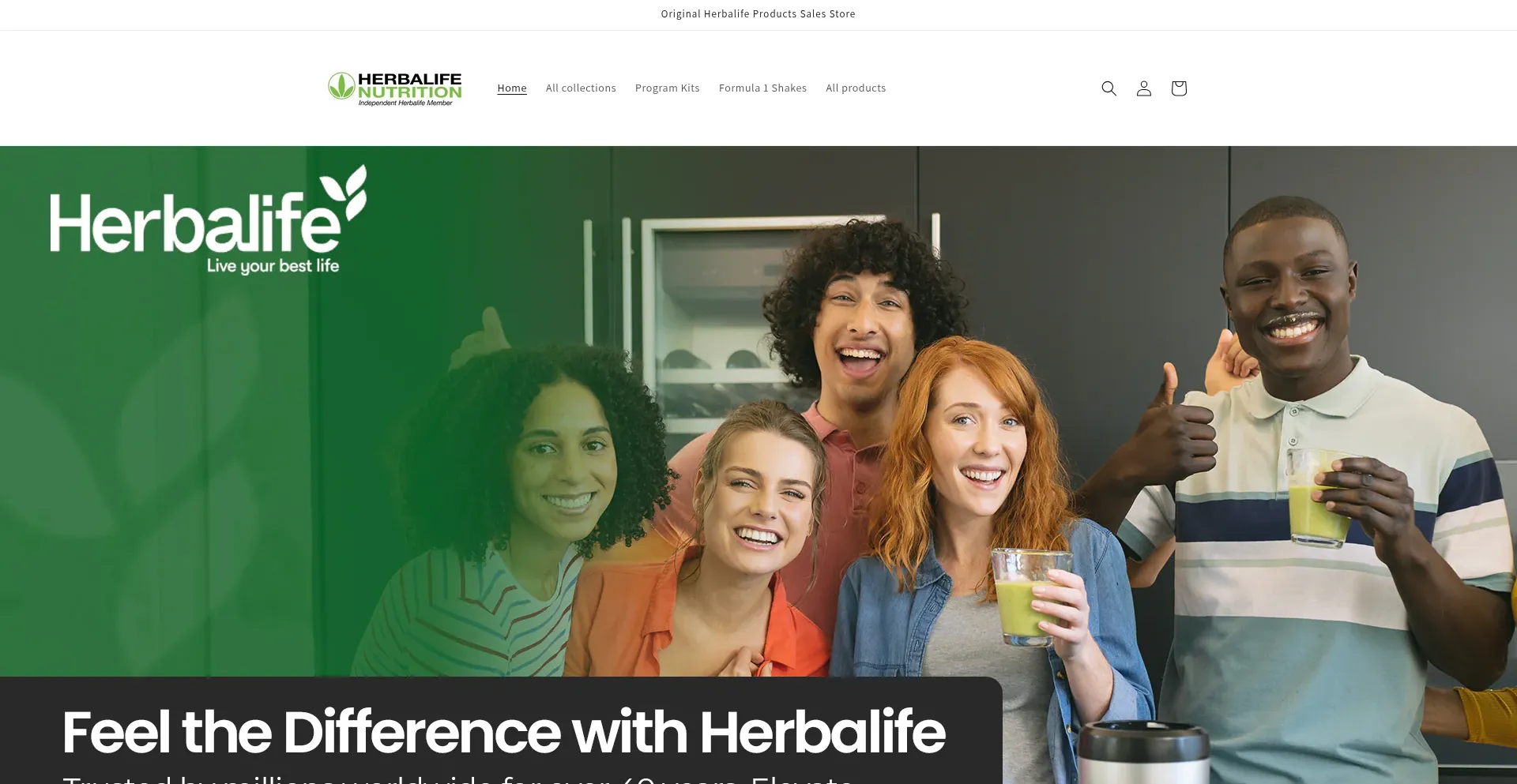 Website screenshot of Herbalcentre.co
