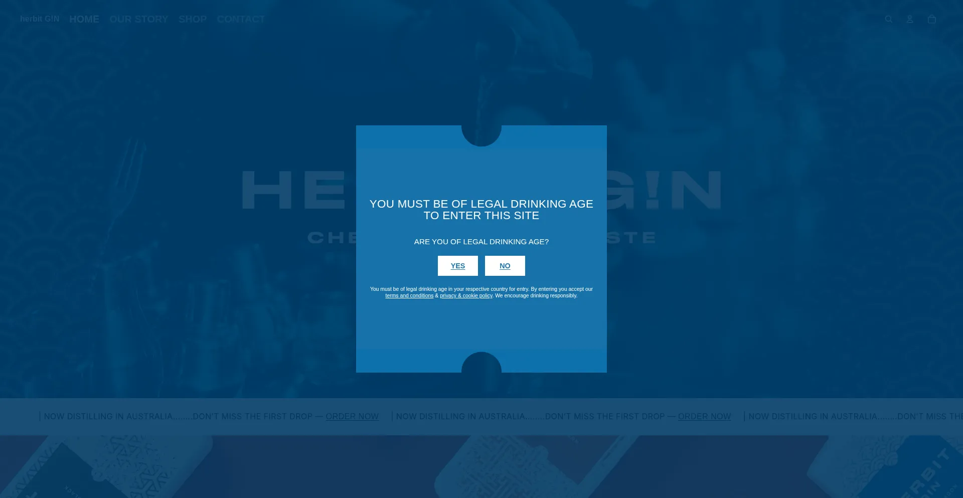 Website screenshot of Herbitgin.com