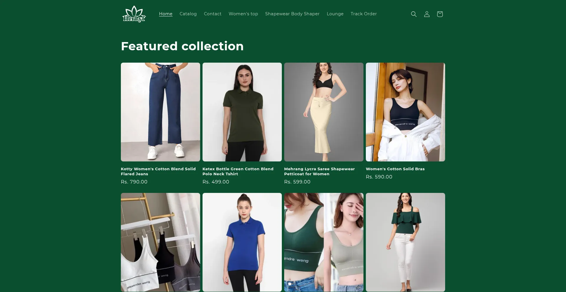 Website screenshot of Herlyf.in