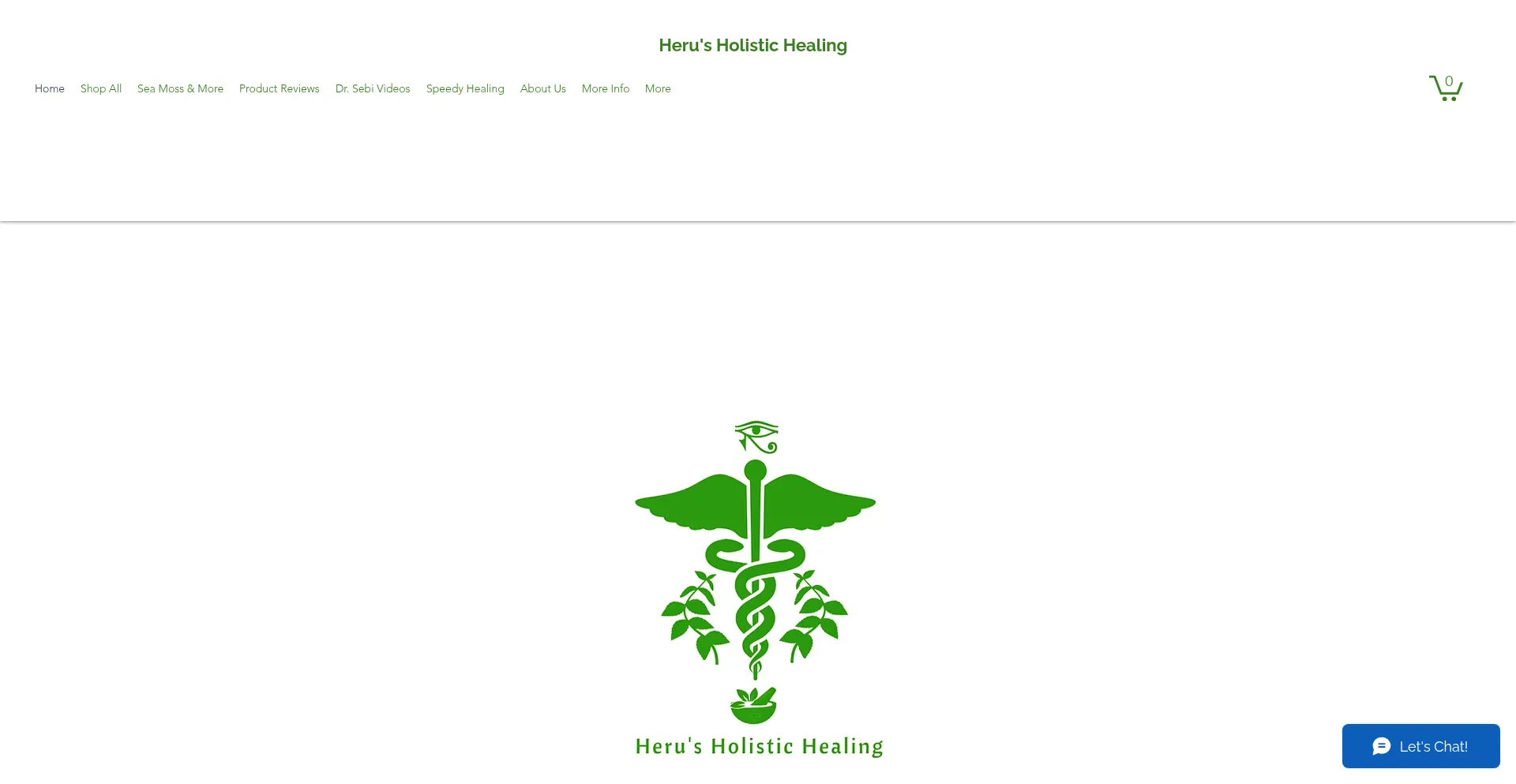Website screenshot of Herus-holistic-healing.com