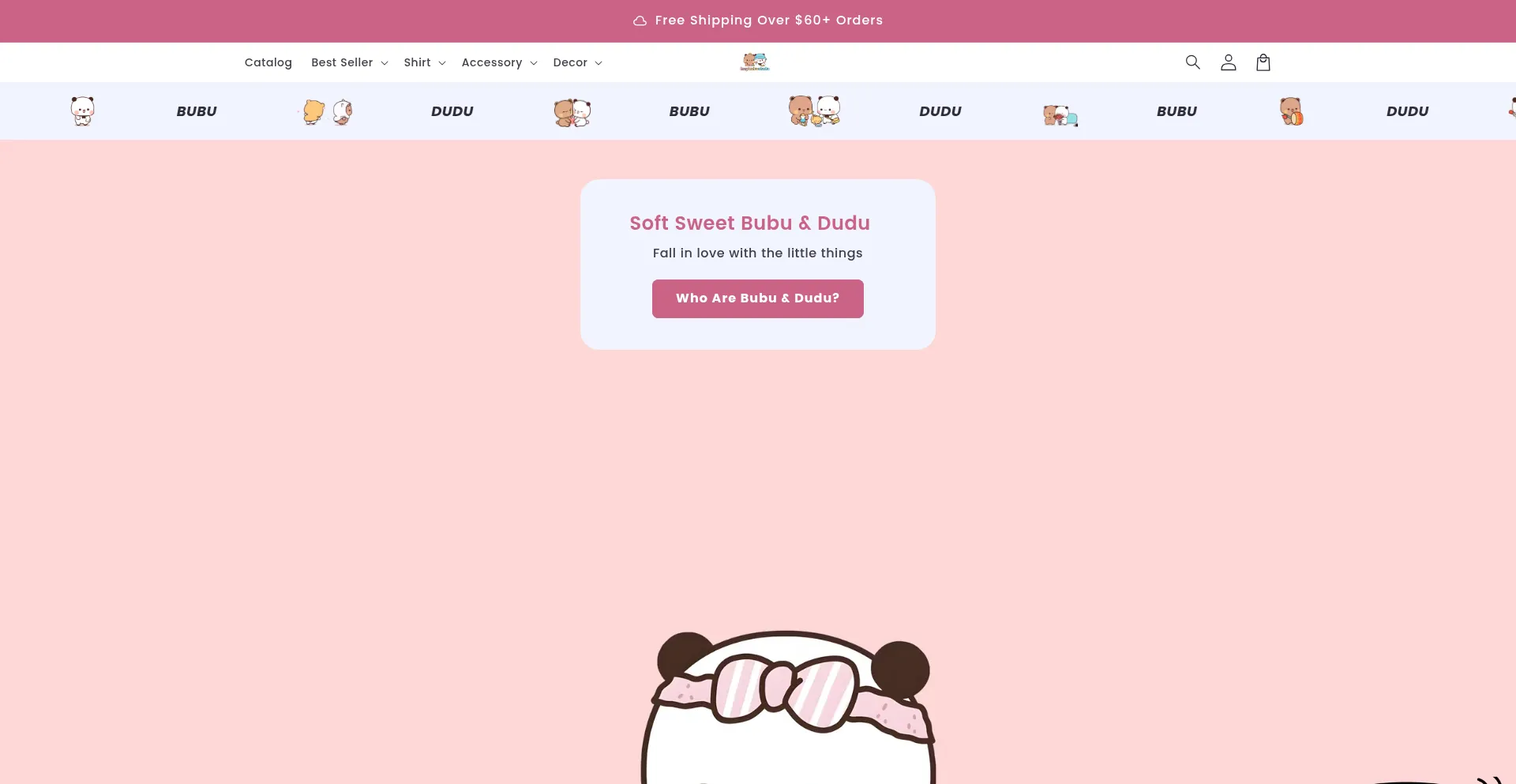 Website screenshot of Heybubududu.com