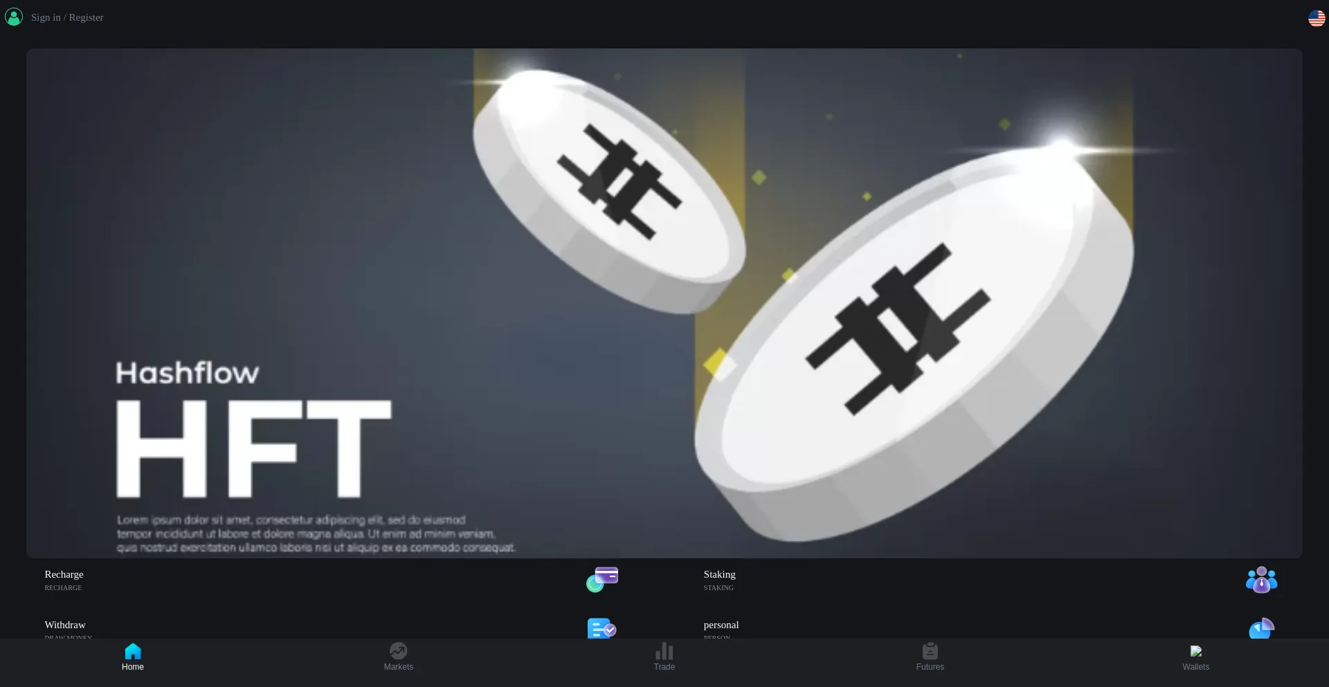 Website screenshot of Hftcex.com